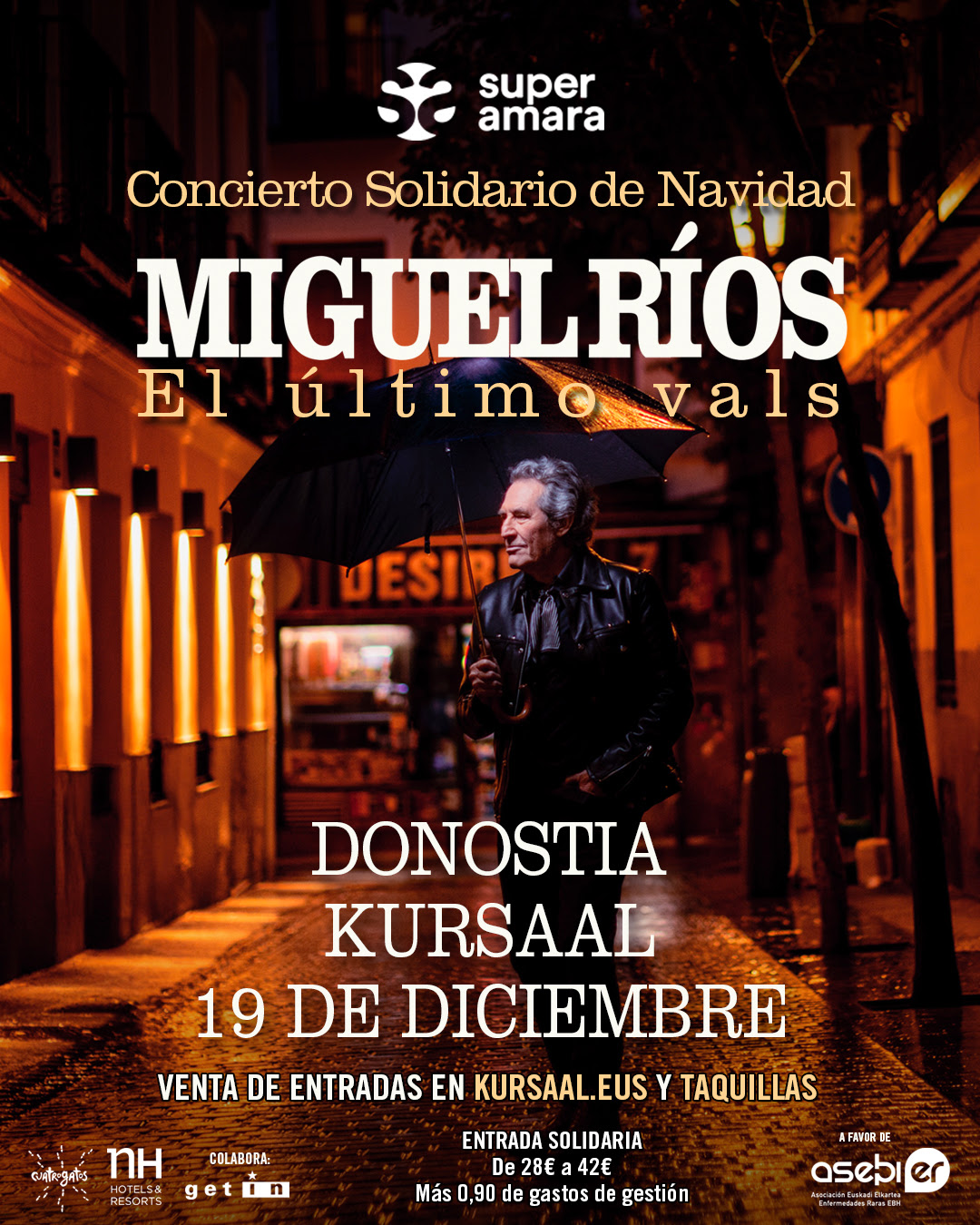 Concierto Solidario de Navidad de super amara con Miguel Ríos