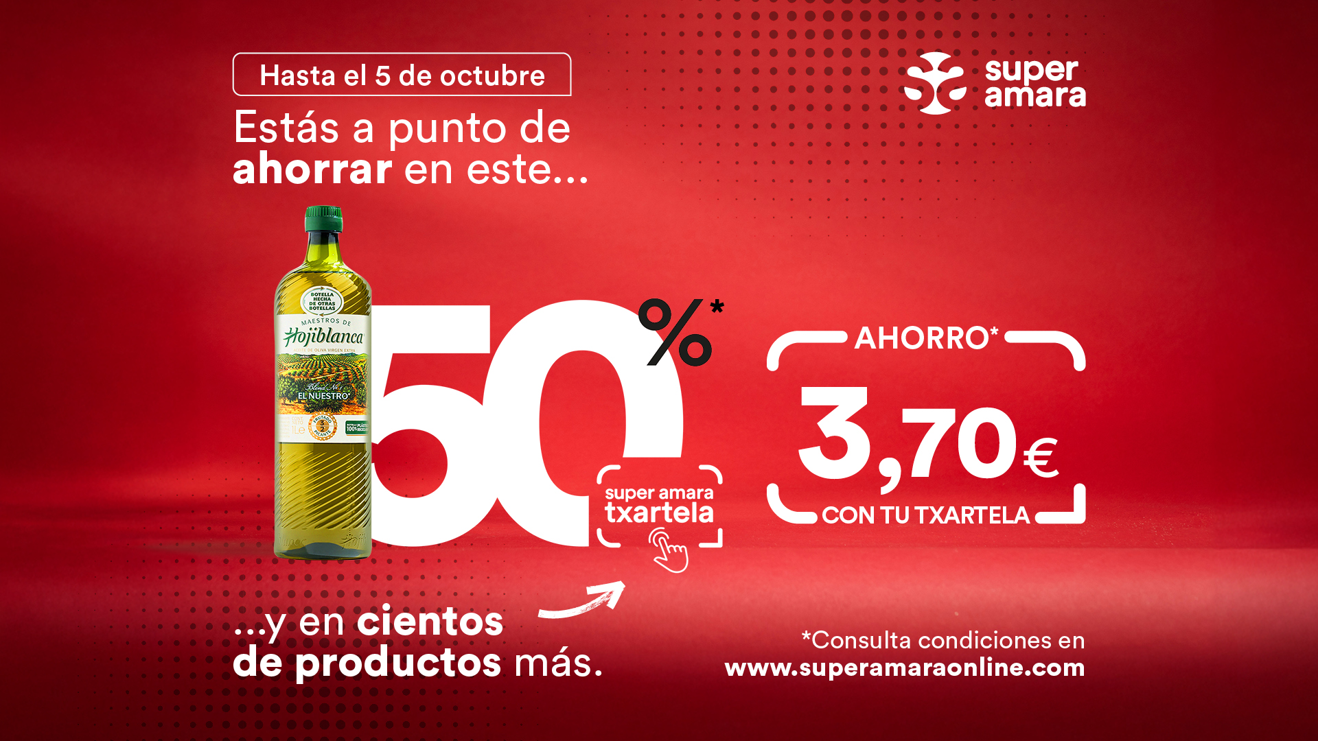 50% de Ahorro en cientos de productos, super amara