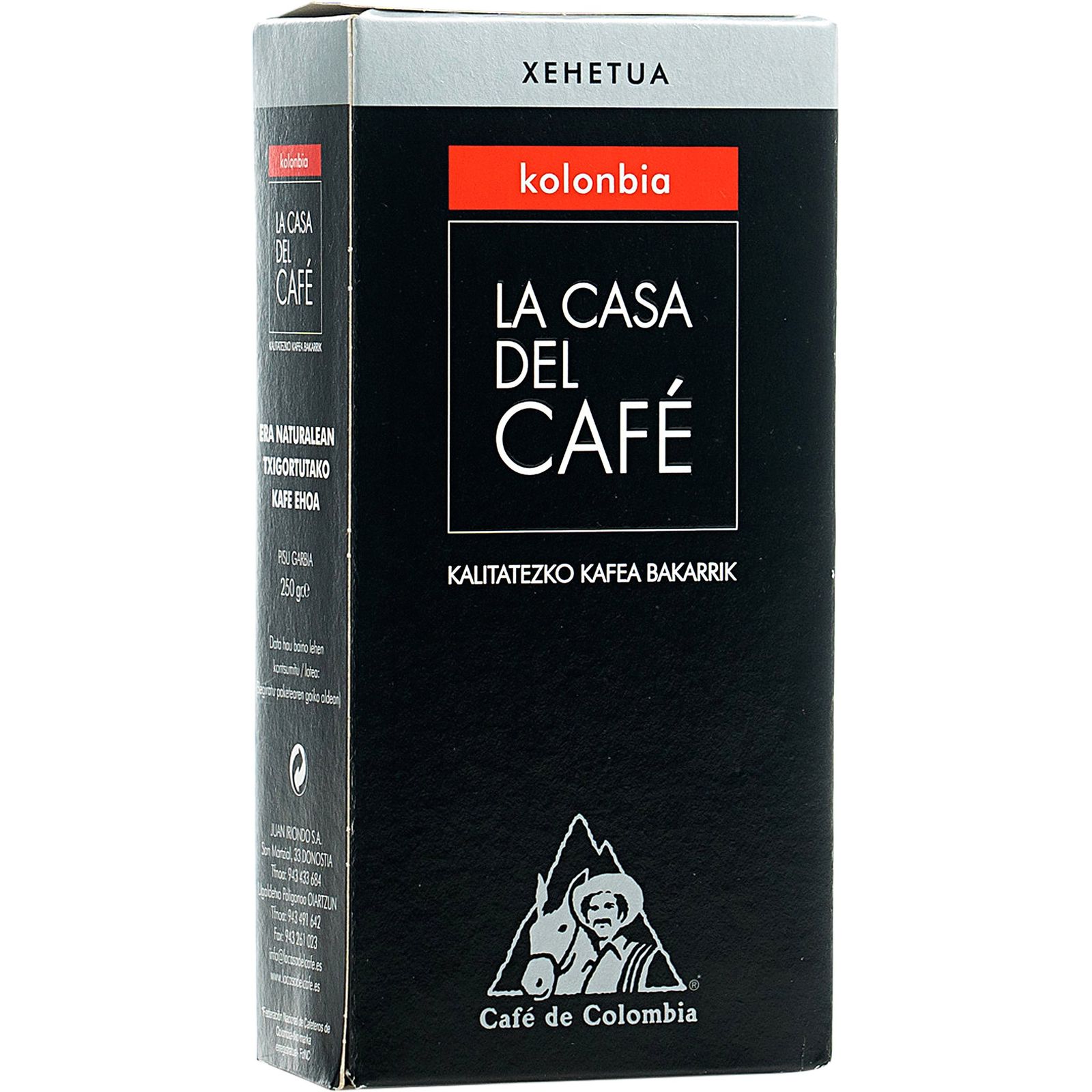Café Colombiano molido natural 250 g