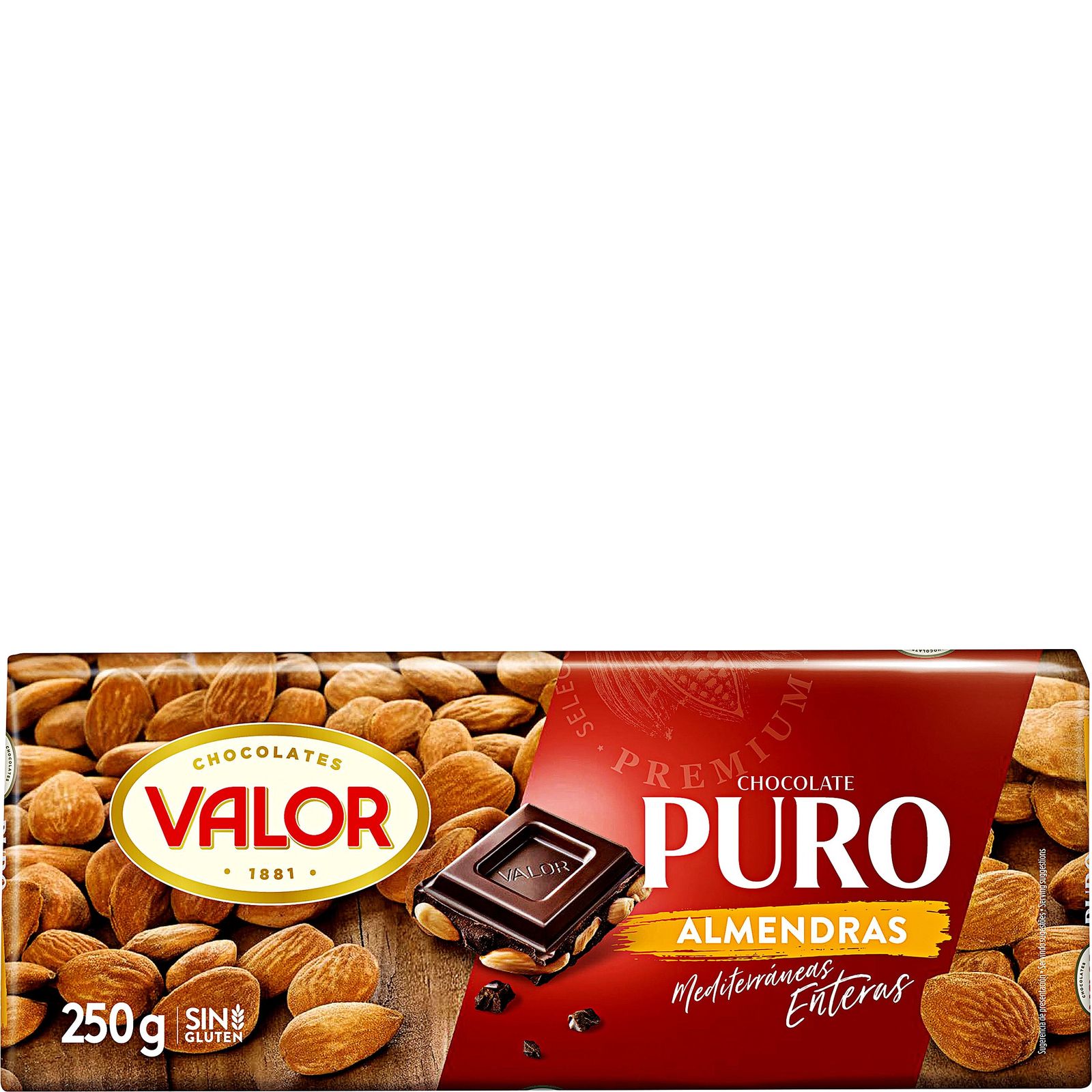 Chocolate puro con almendras 250 g