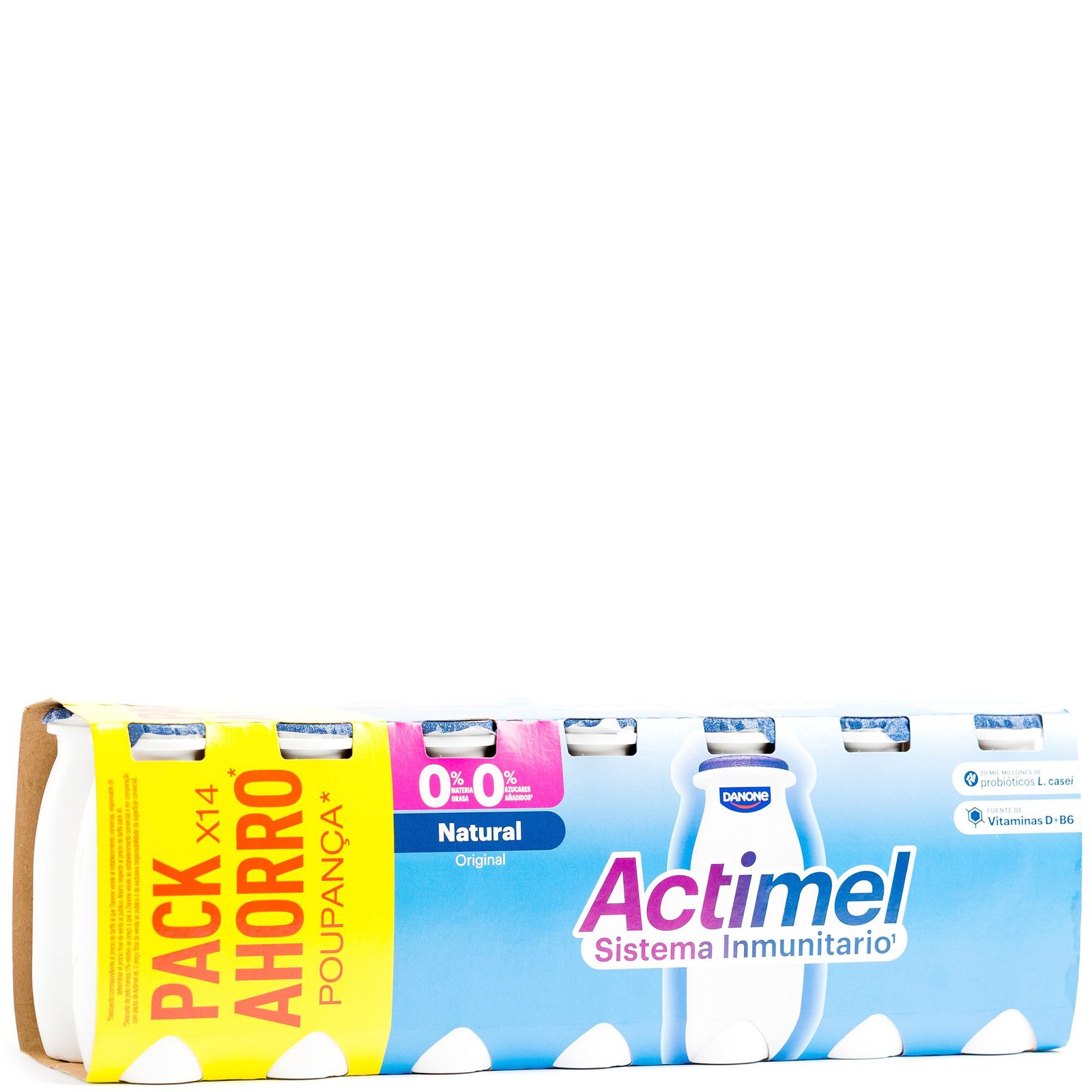 Yogur líquido natural 0% 14x100 g