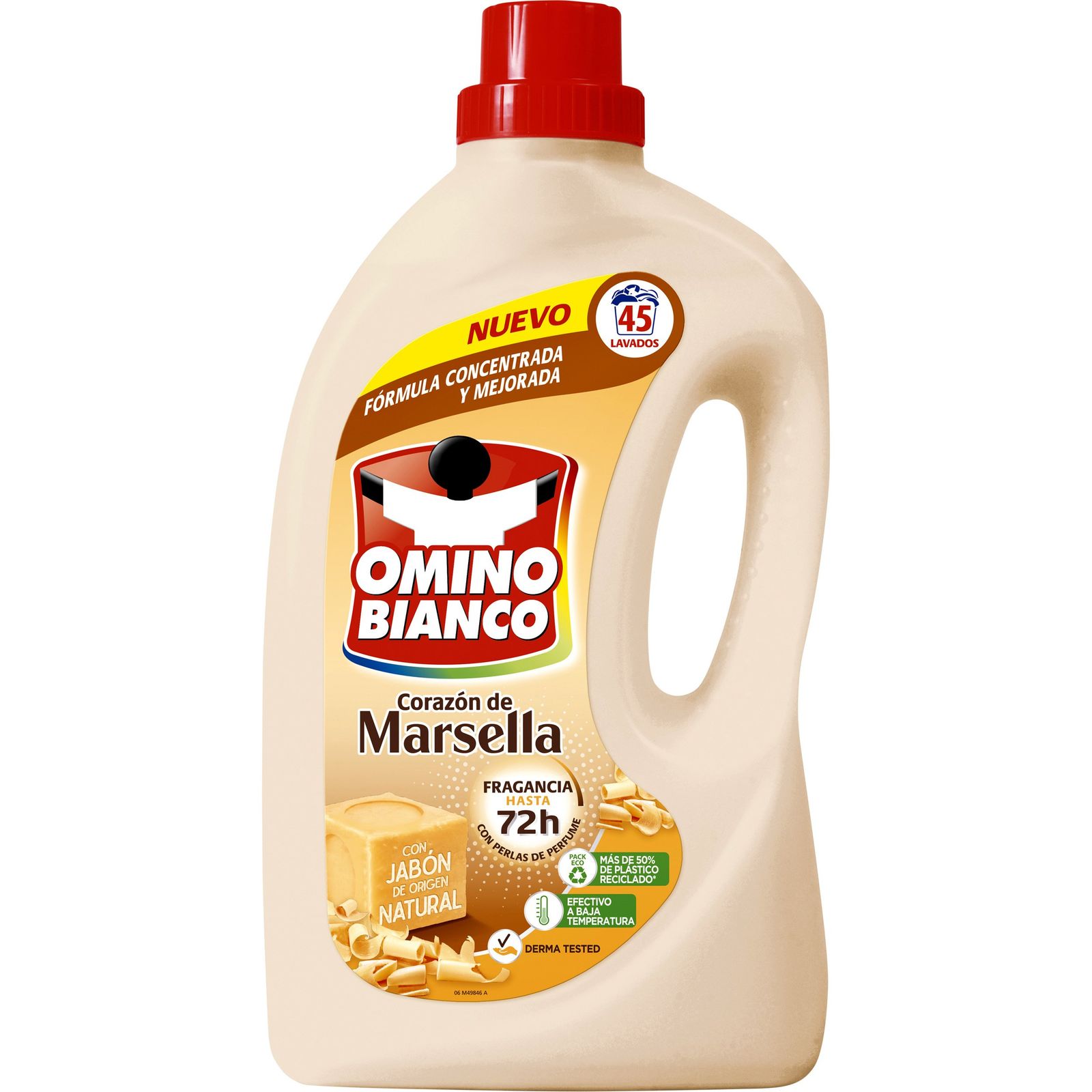 Detergente líquido marsella 45 lavados