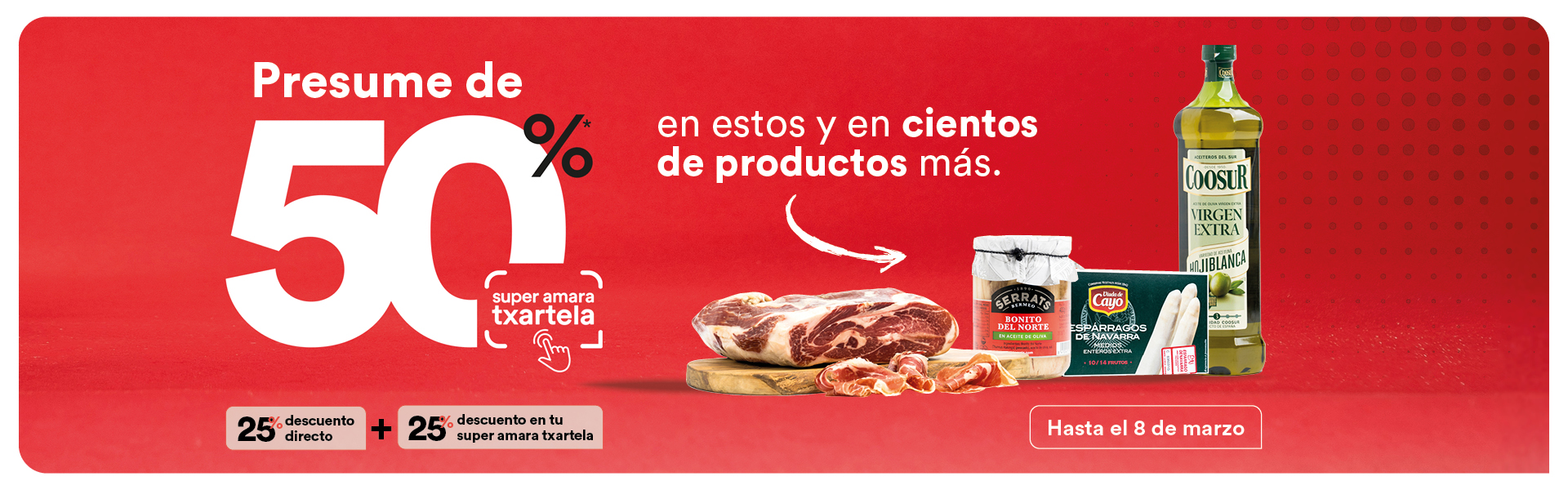 50% de Ahorro en cientos de productos, super amara