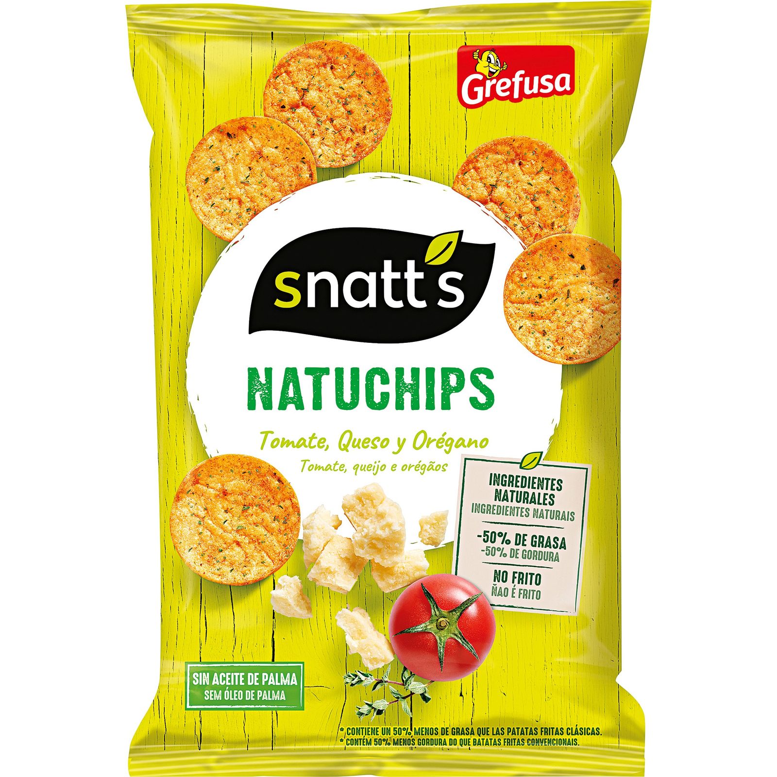 Natuchips tomate y queso 85g