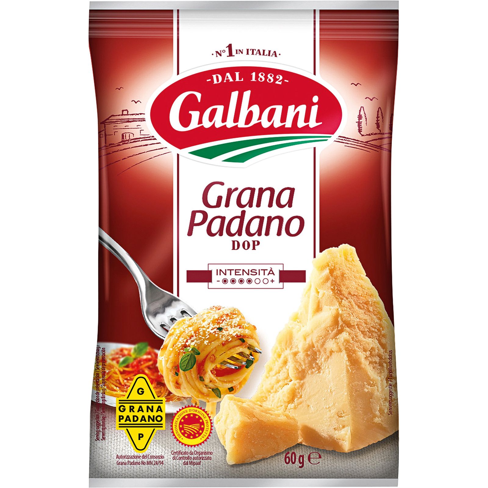 Queso grana padano rallado 60 g