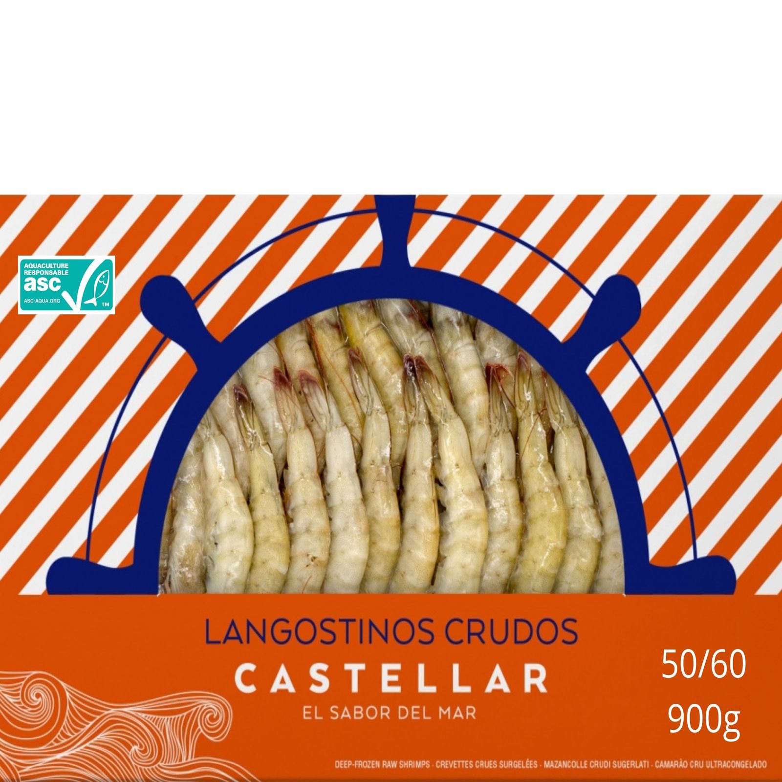 Langostino 50/60 piezas congelado 900 g