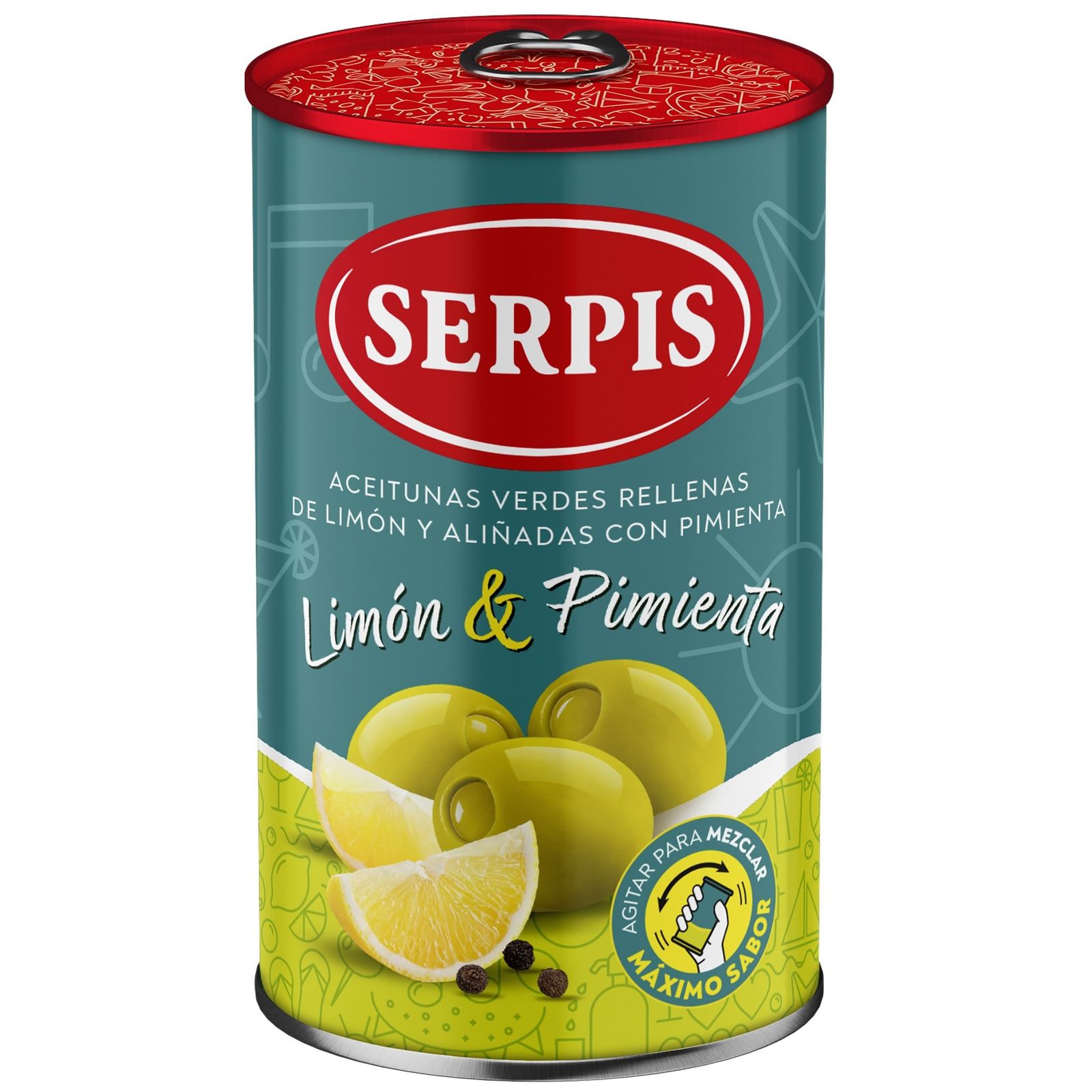 Aceitunas rellenas de limón y pimienta 300 g