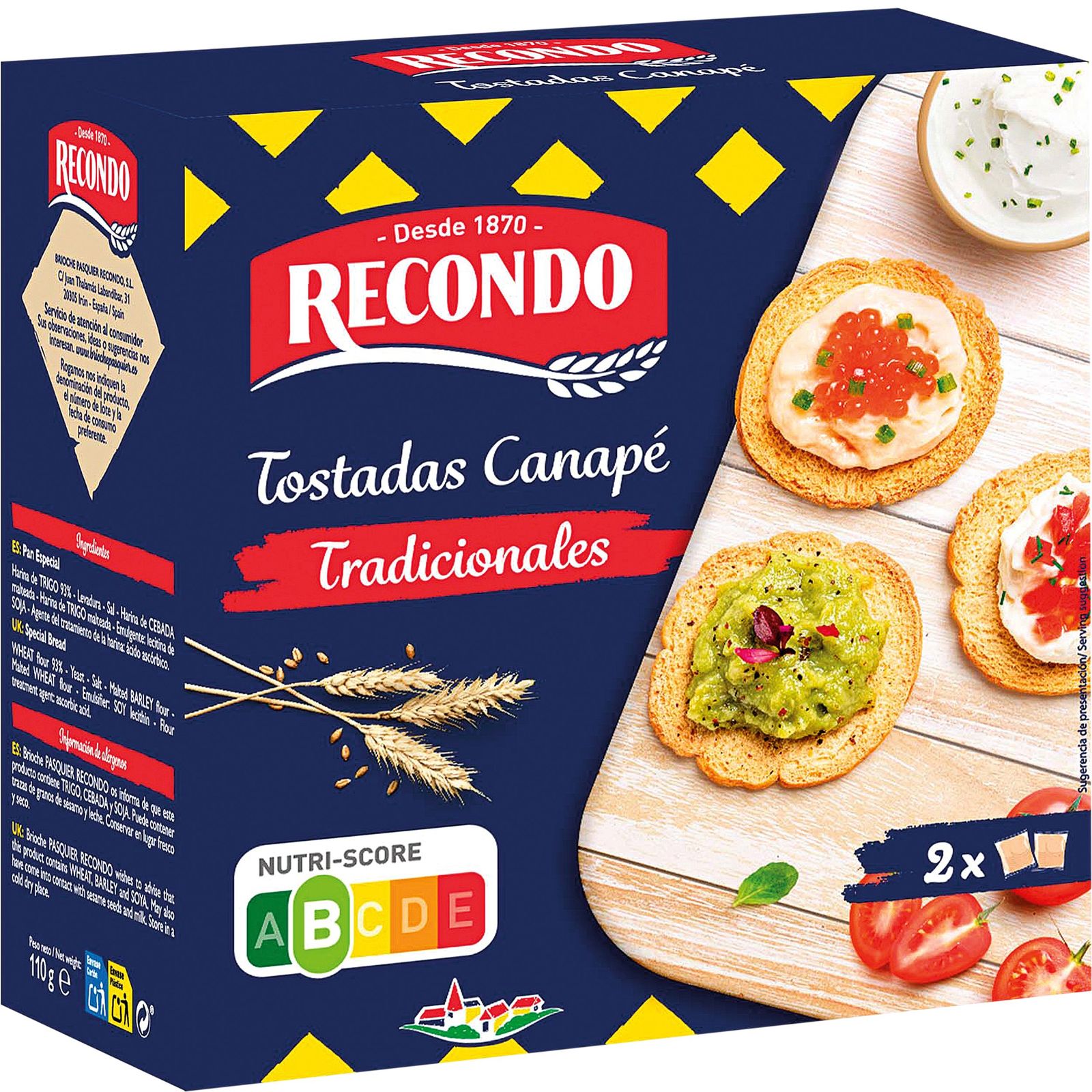 Tostada melba red 110 g