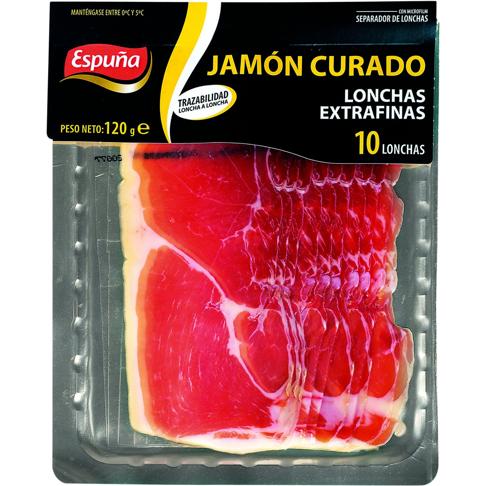 Jamón curado en lonchas 120 g