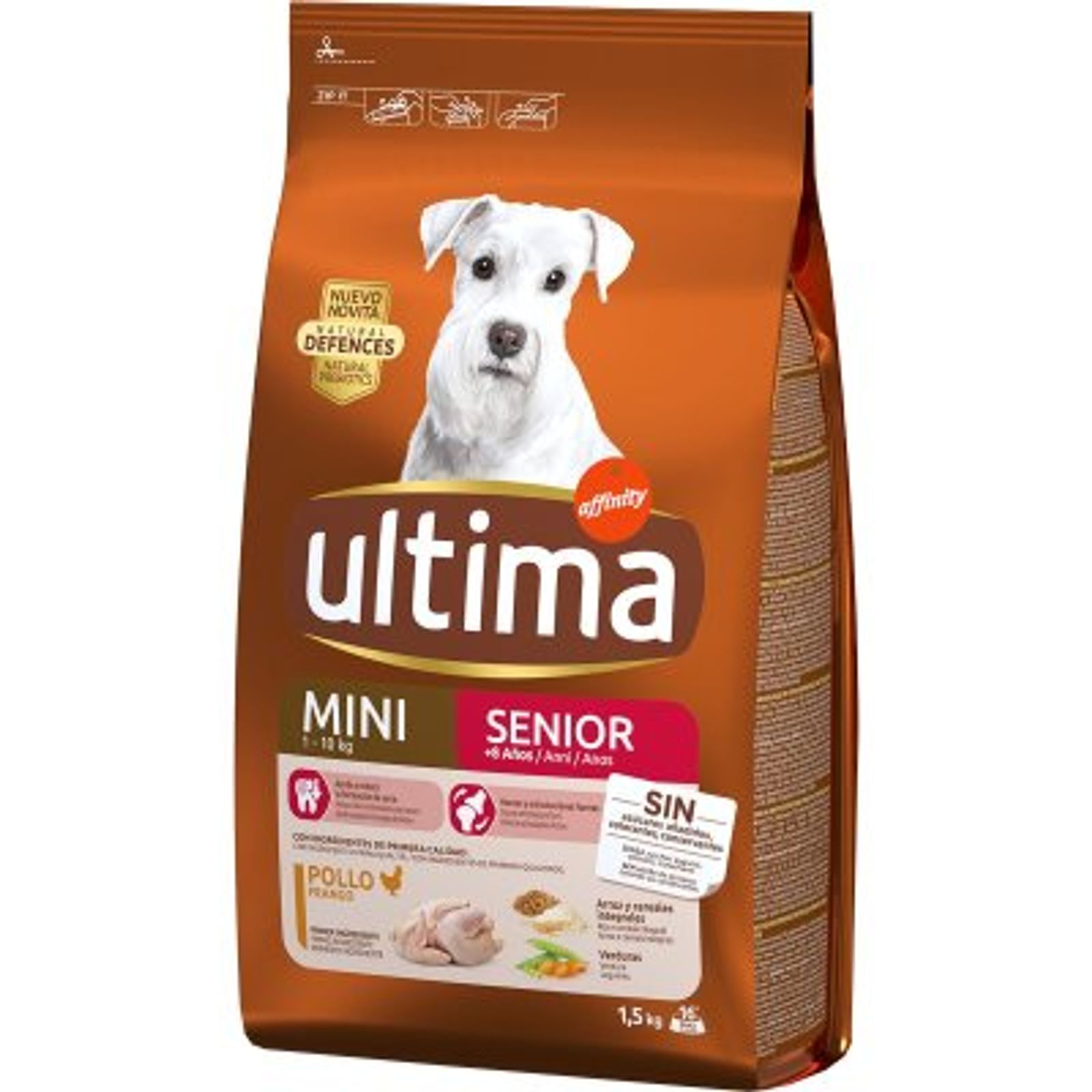 Pienso para perro mini senior 1,5 kg