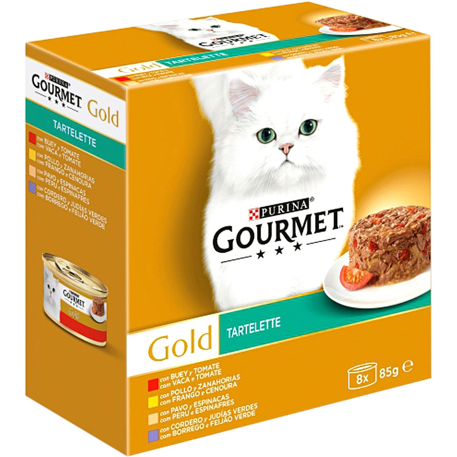 Comida para gatos surtido de tartaletas 8×85 g
