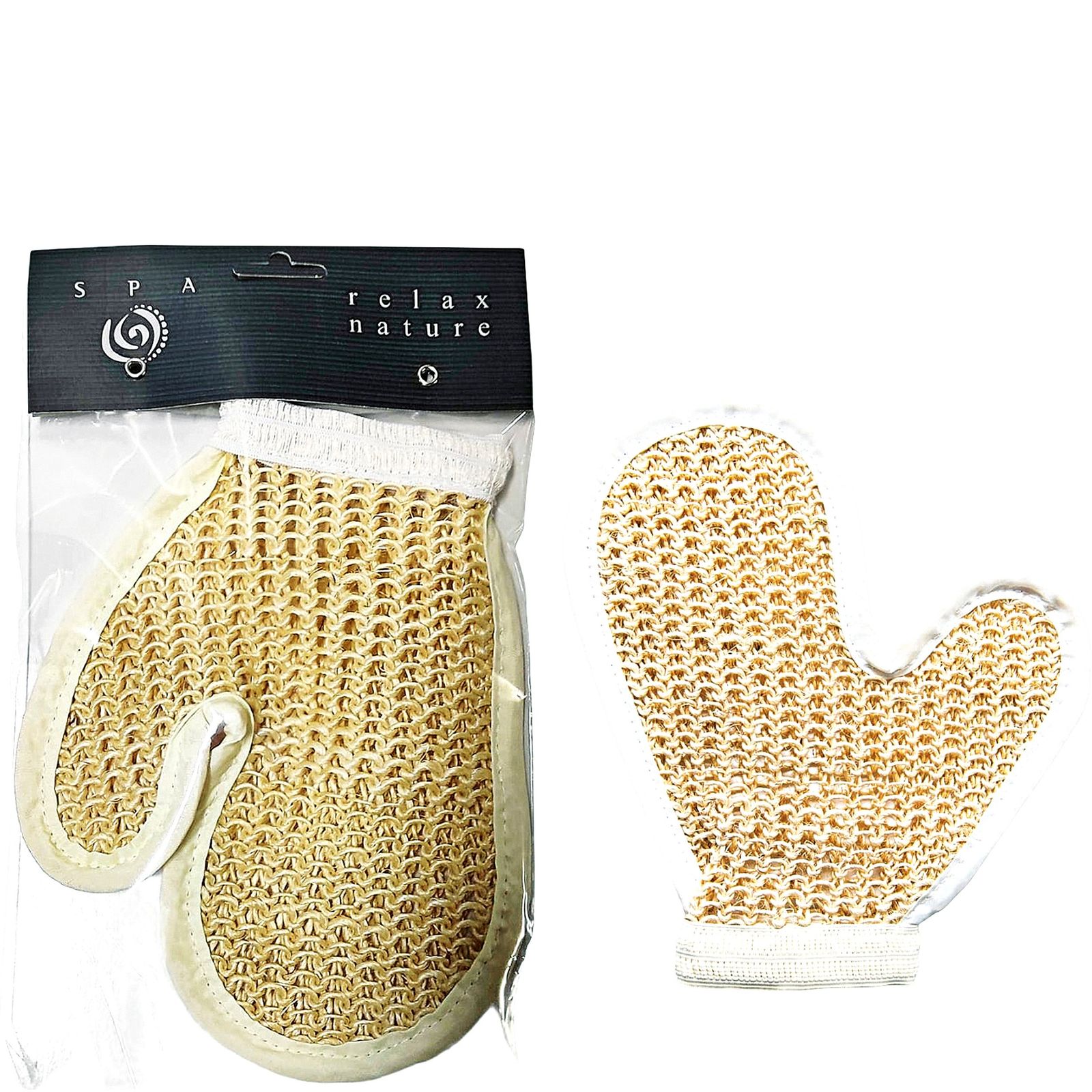 Guante de crin ribeteado