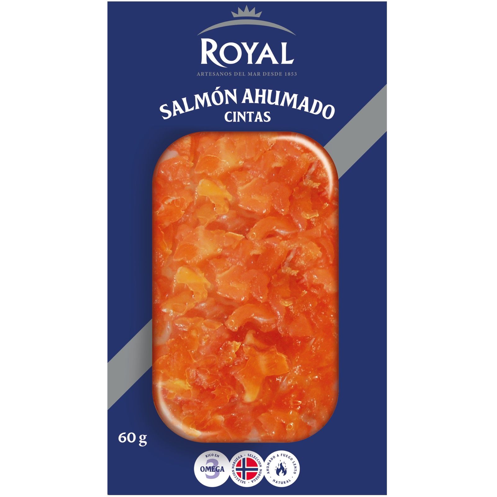 Cintas de salmón ahumado, 60 g