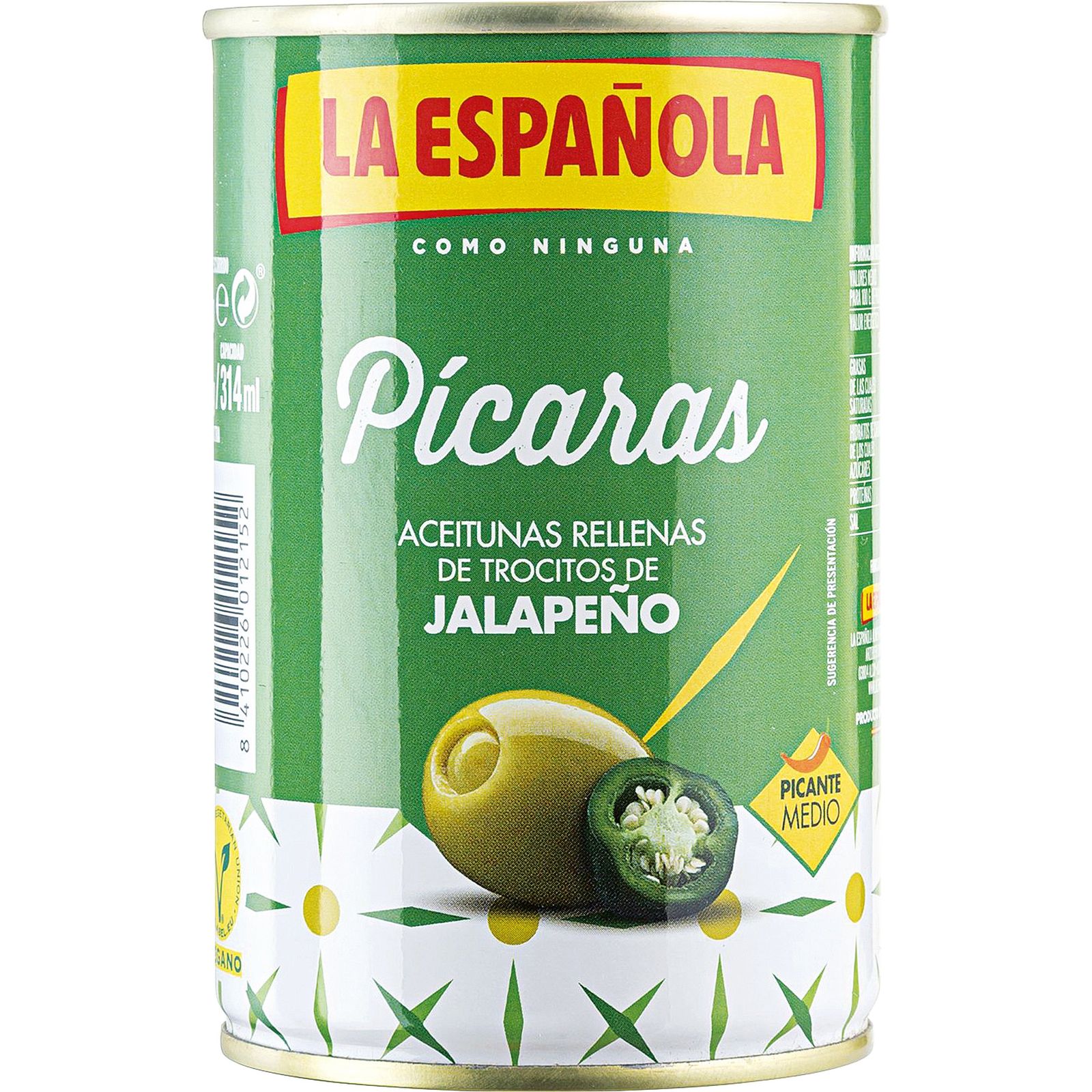 Aceituna rellena de jalapeño 300 g