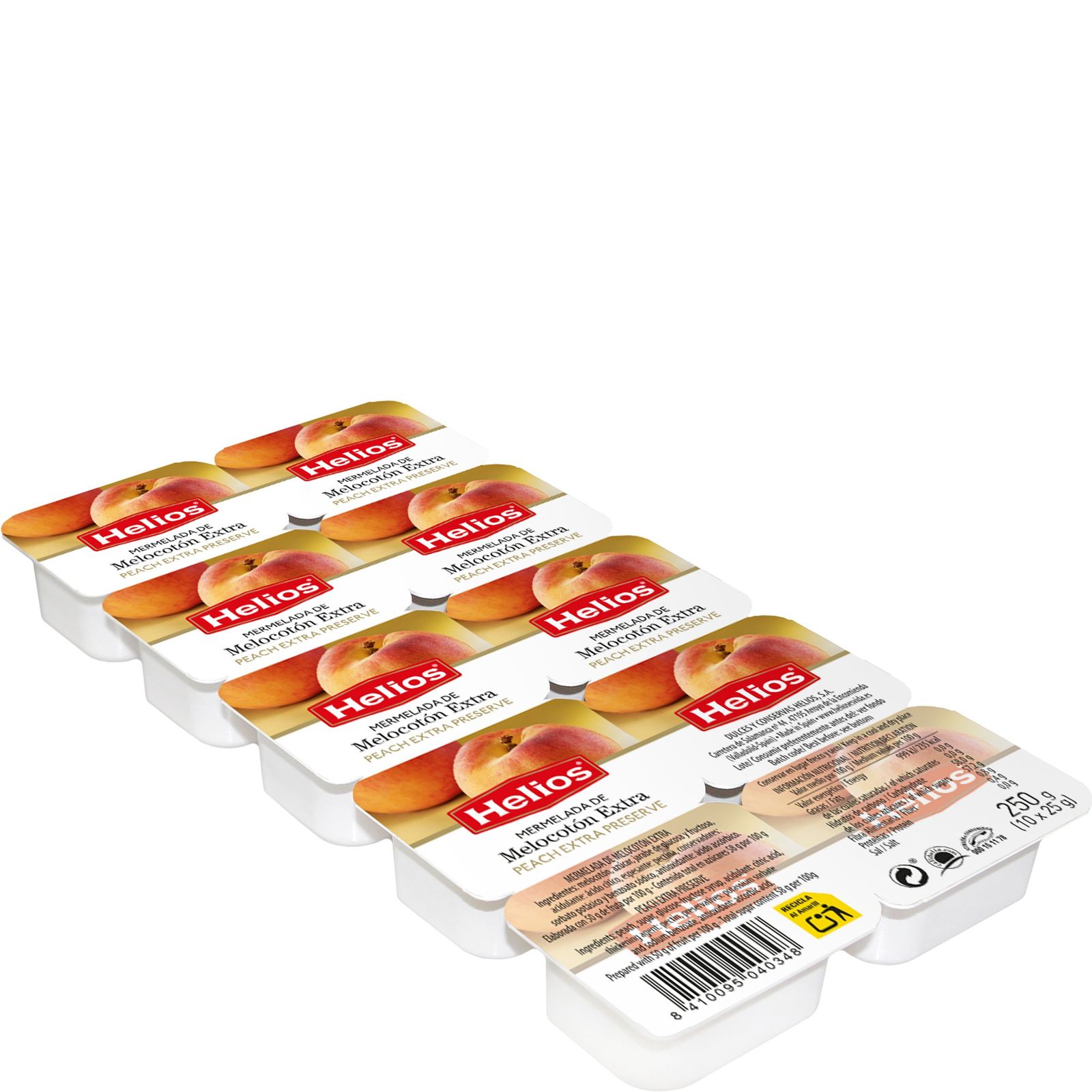 Mermelada de melocotón 10×25 g