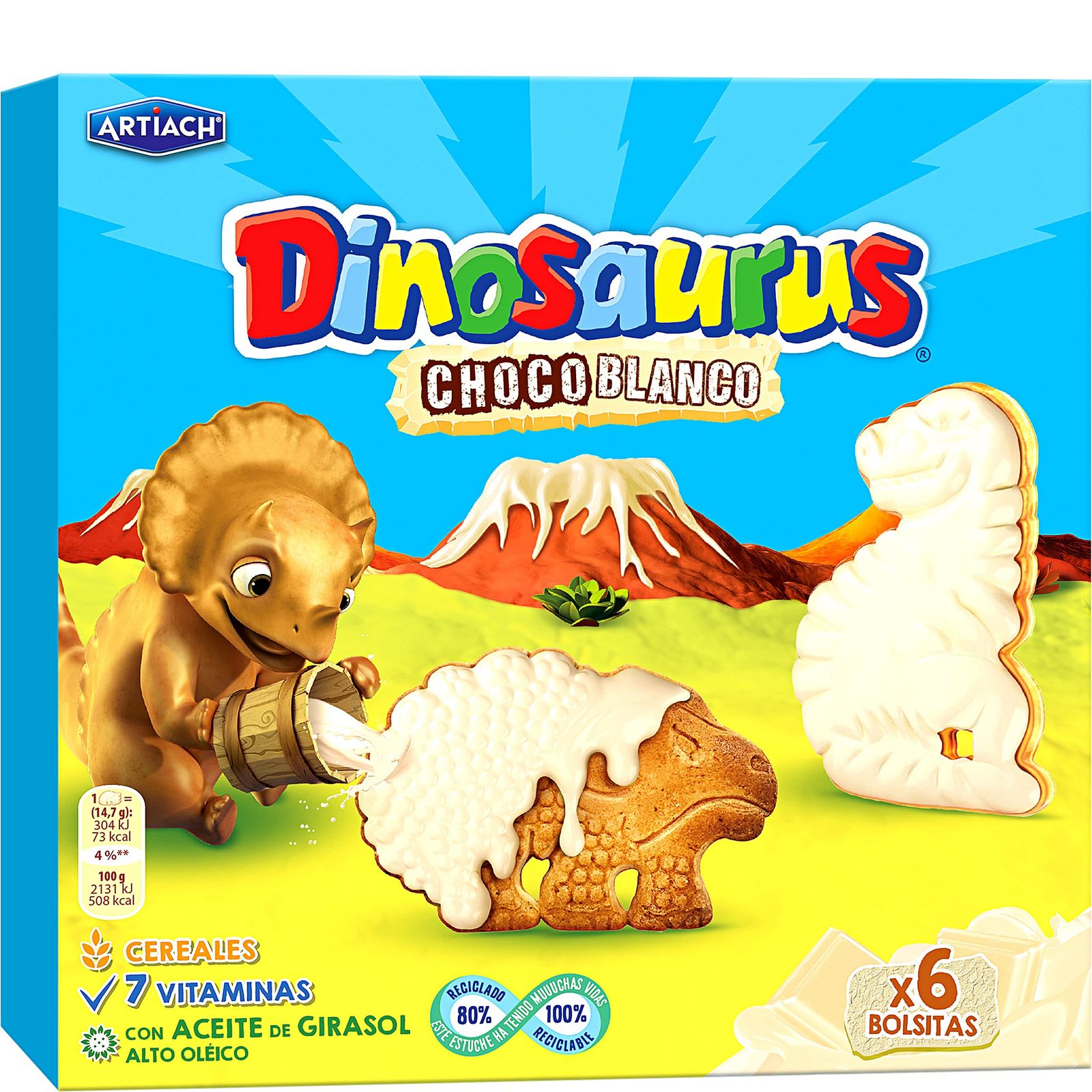 Galleta con chocolate blanco 264 g