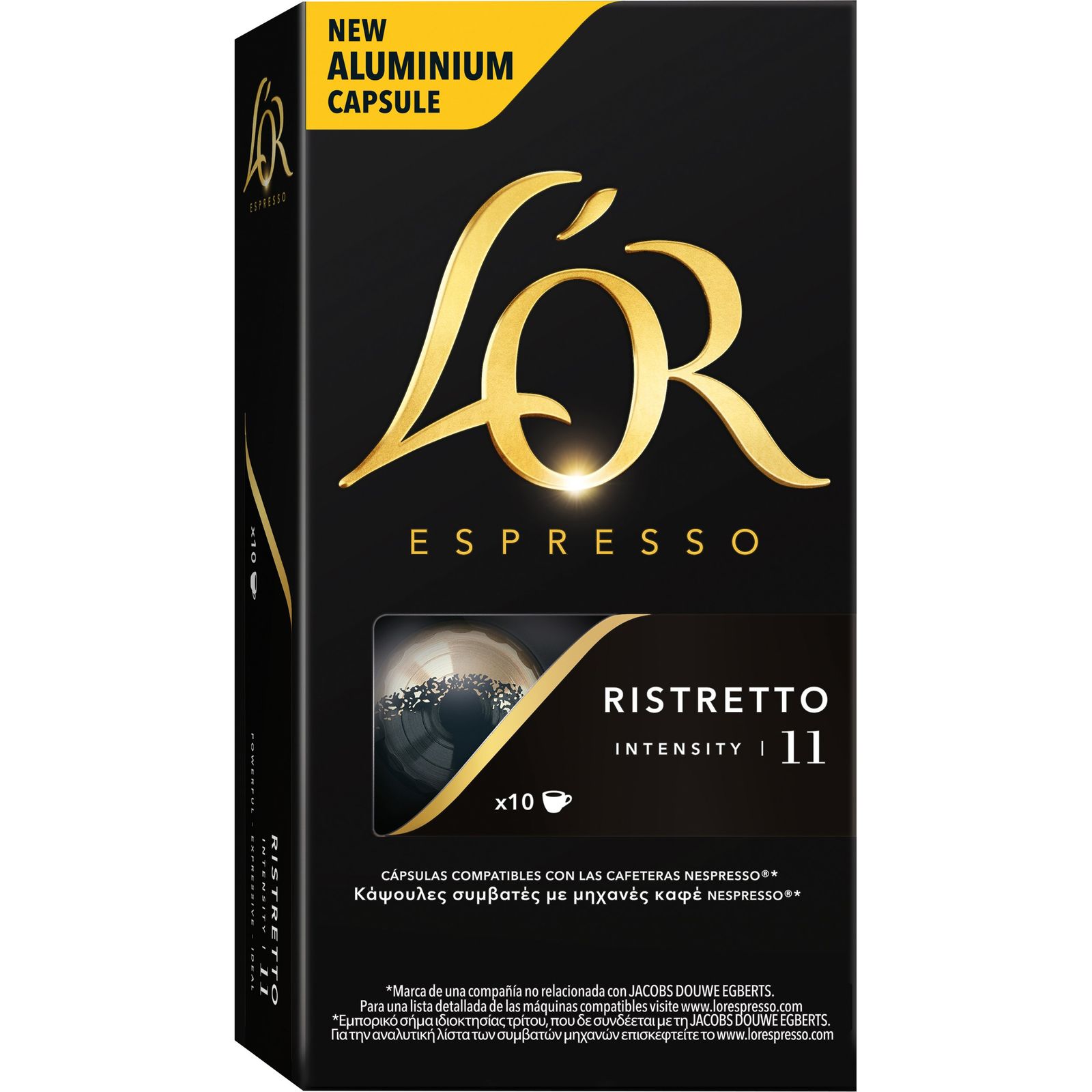 Café ristretto nespreso 10 cápsulas