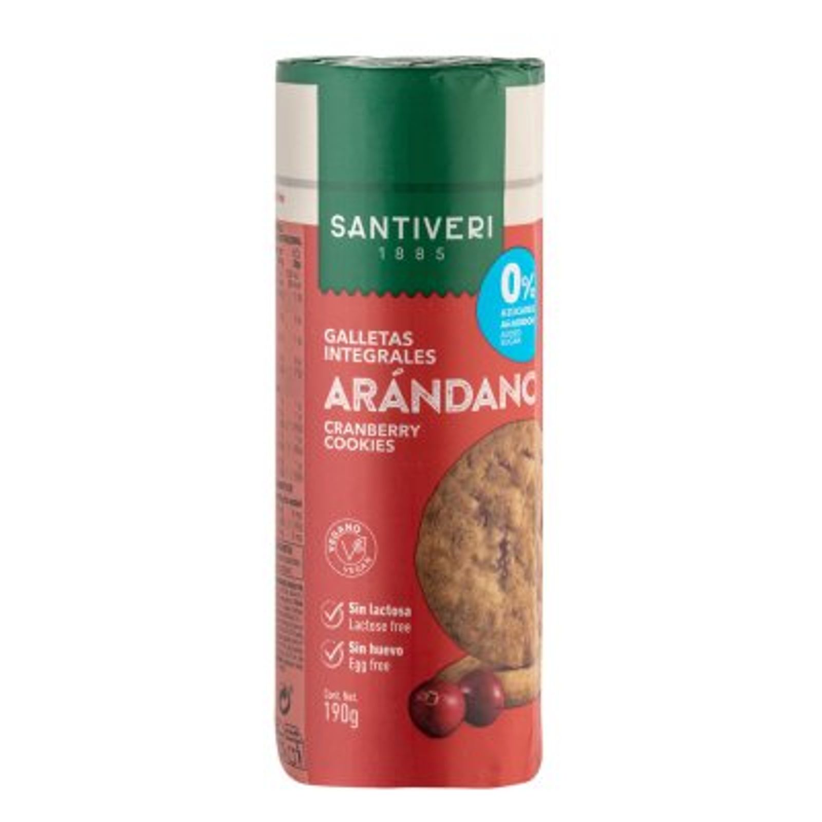 Galleta digestive 0% con arándanos 190 g