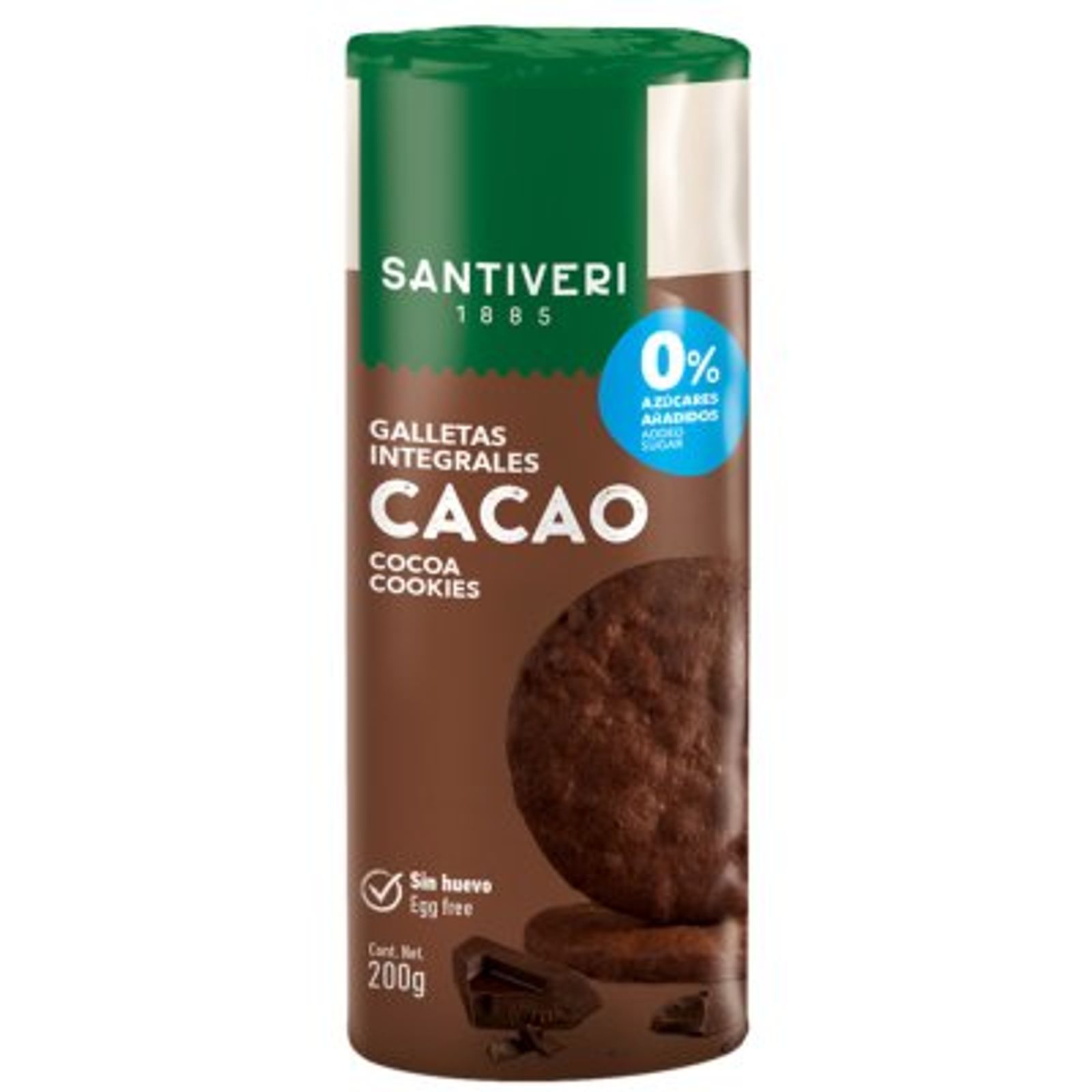 Galleta digestive 0% con cacao 200 g