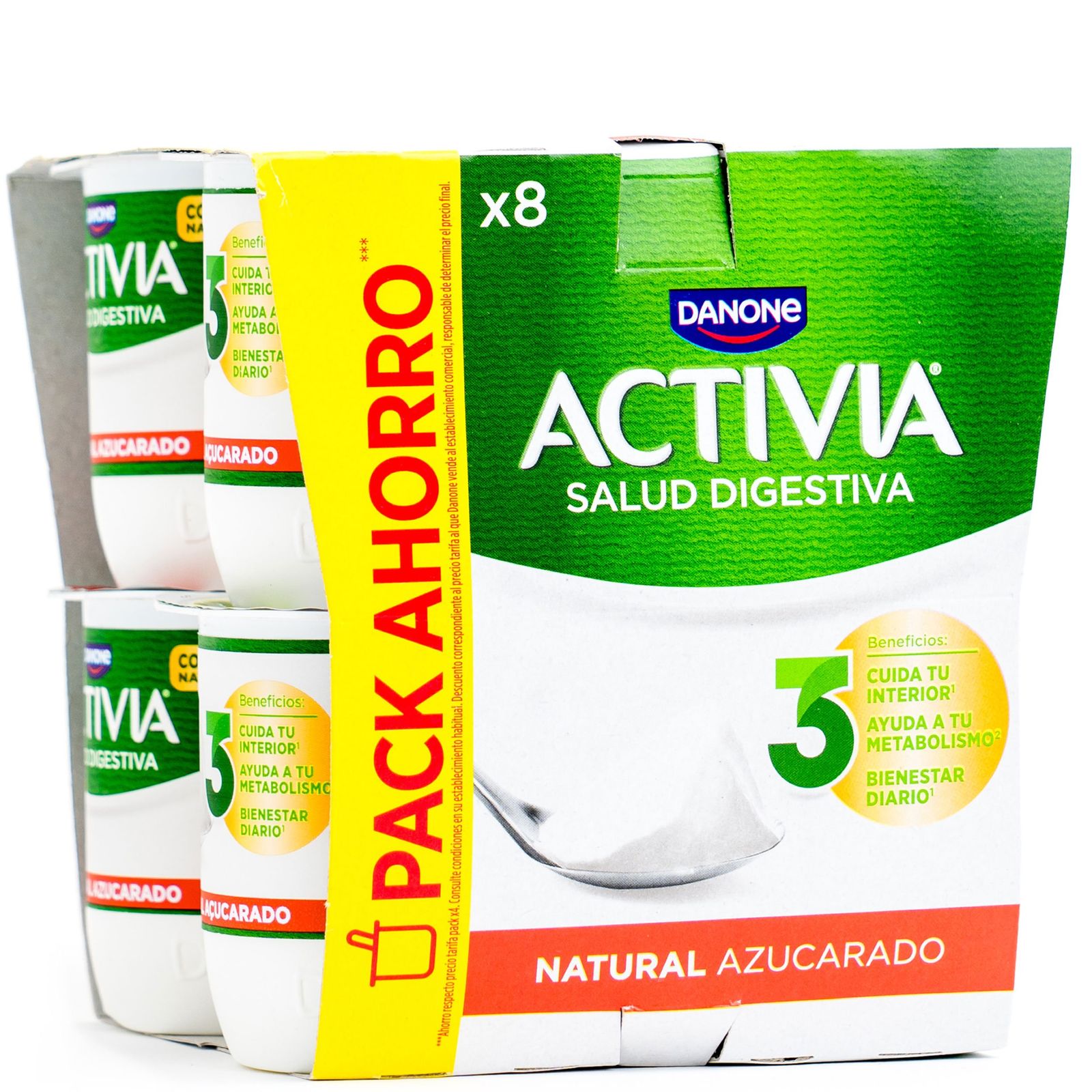 Yogur probiótico natural azucarado 8×125 g