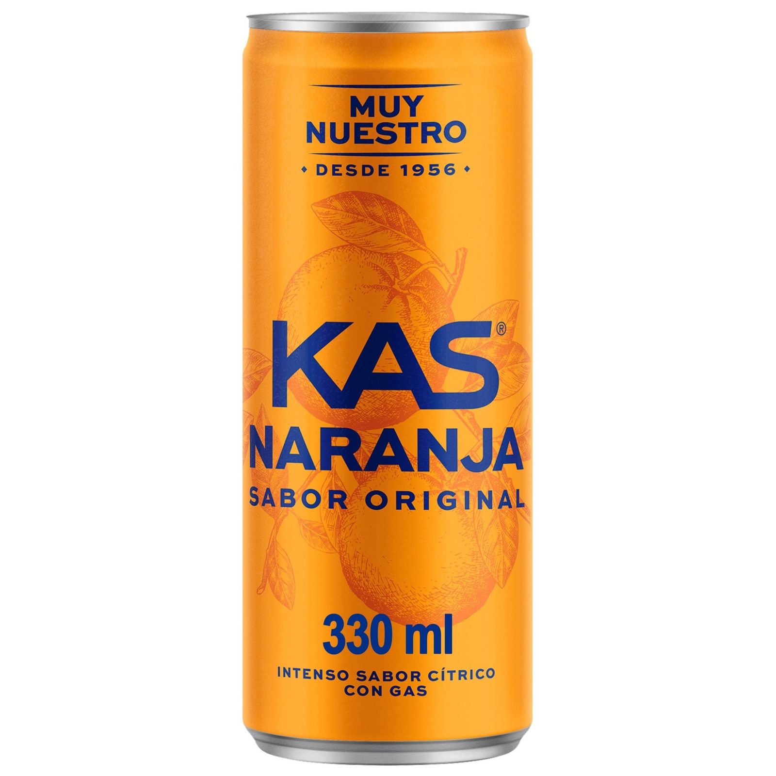 Refresco de naranja lata 33 cl