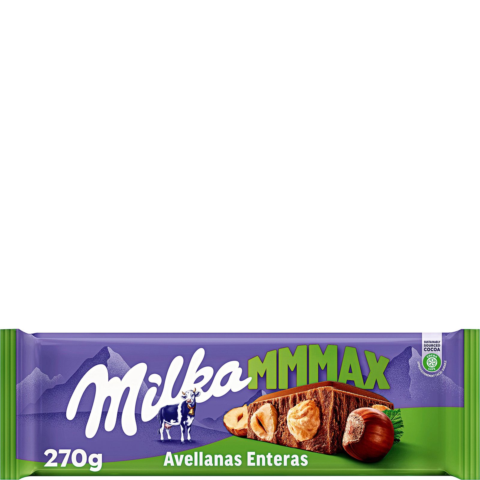 Chocolate con avellanas enteras 260 g