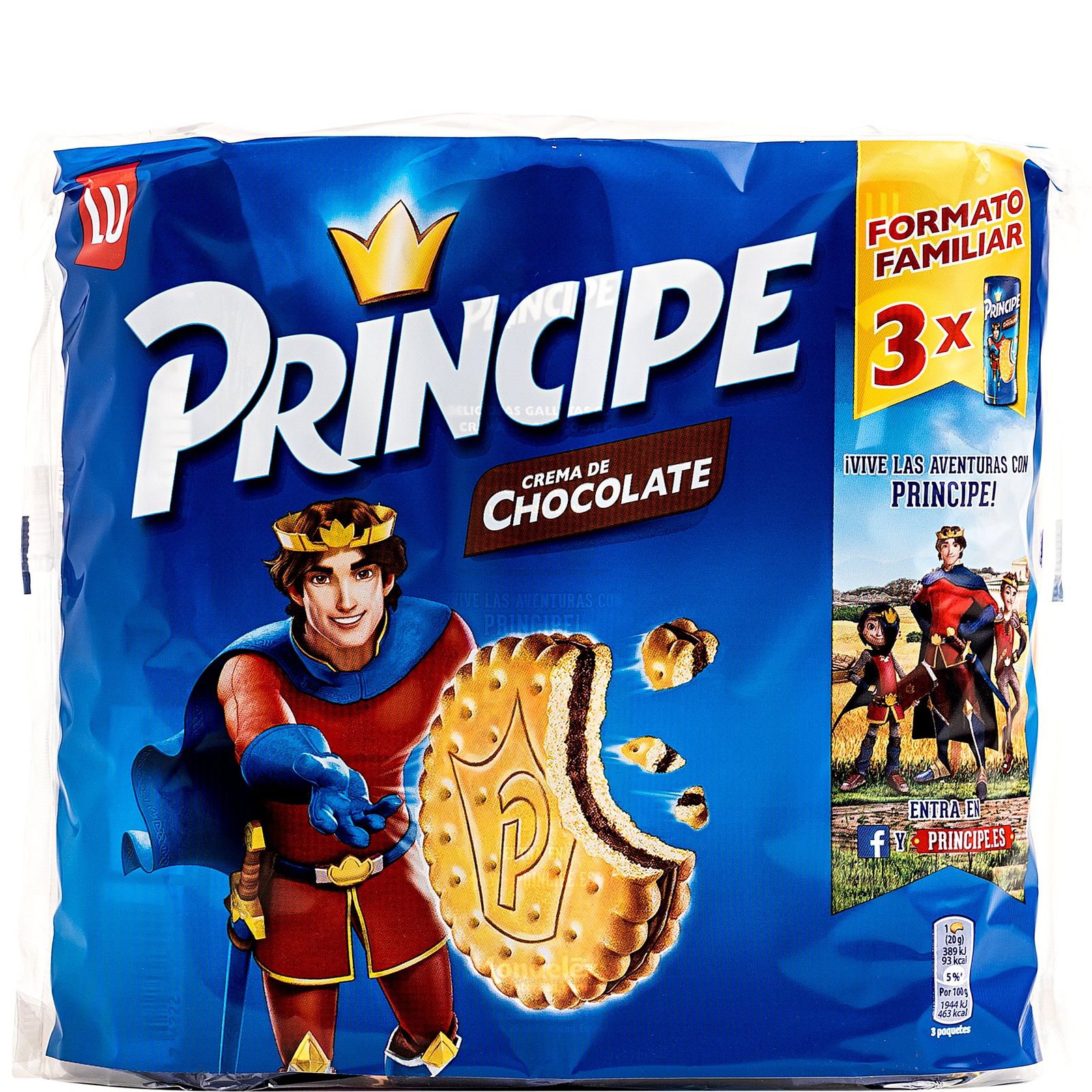Galleta rellena de chocolate 3x300 g