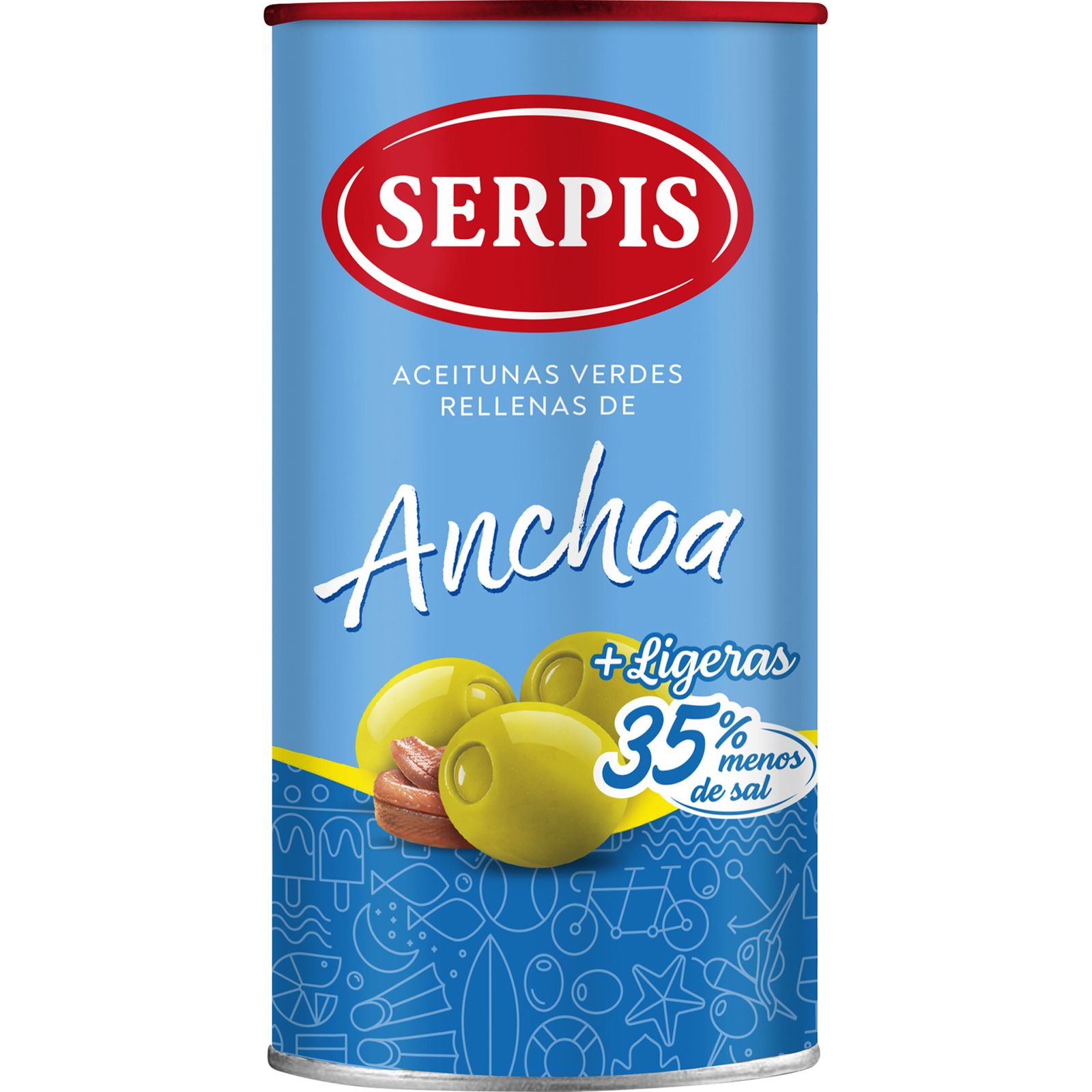 Aceituna rellena de anchoa ligera 350 g