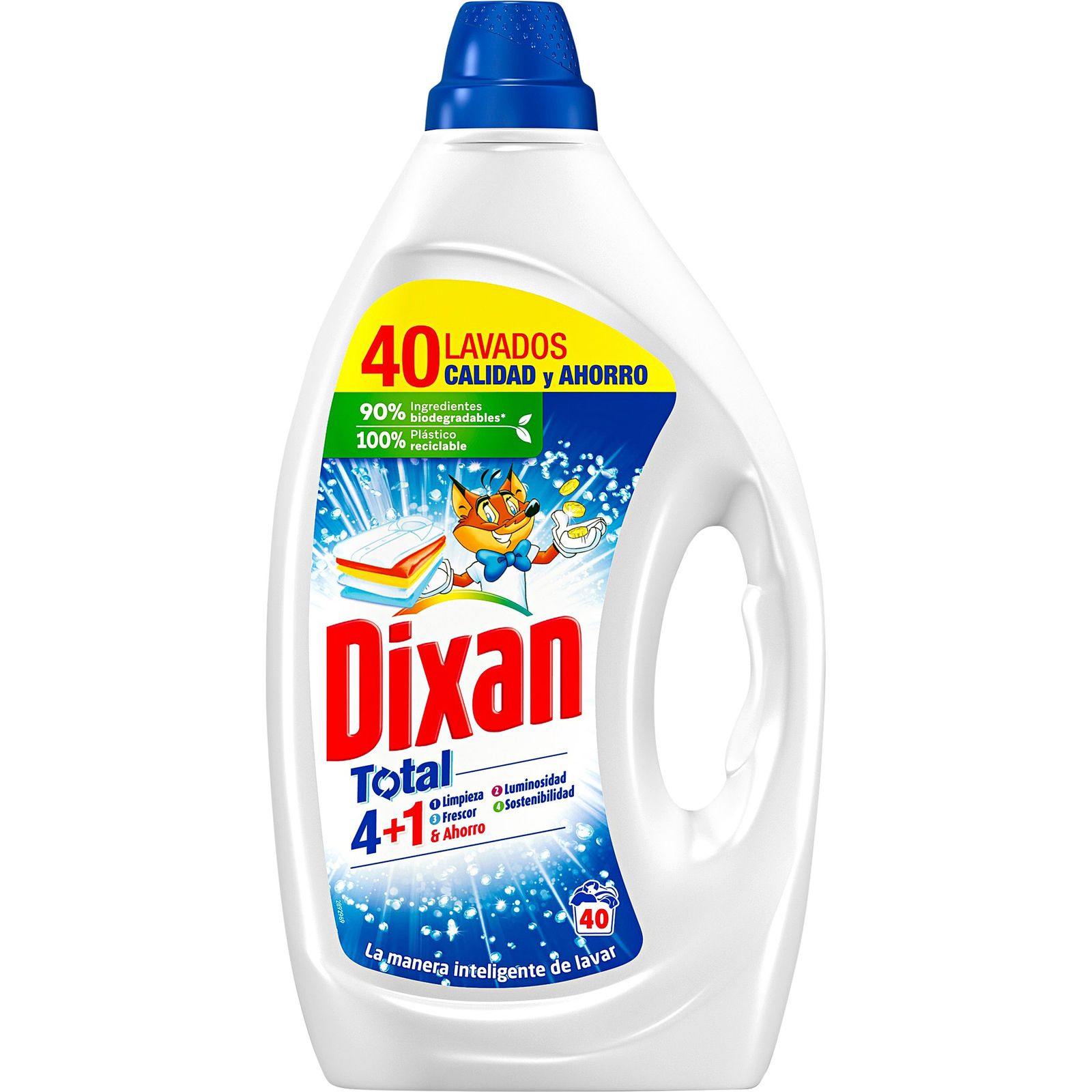 Detergente líquido 40 lavados
