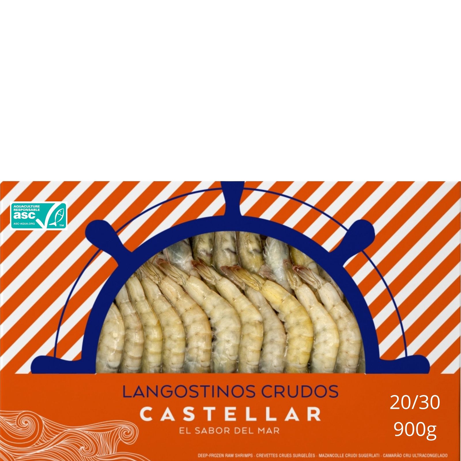 Langostino 20/30 piezas congelado 900 g