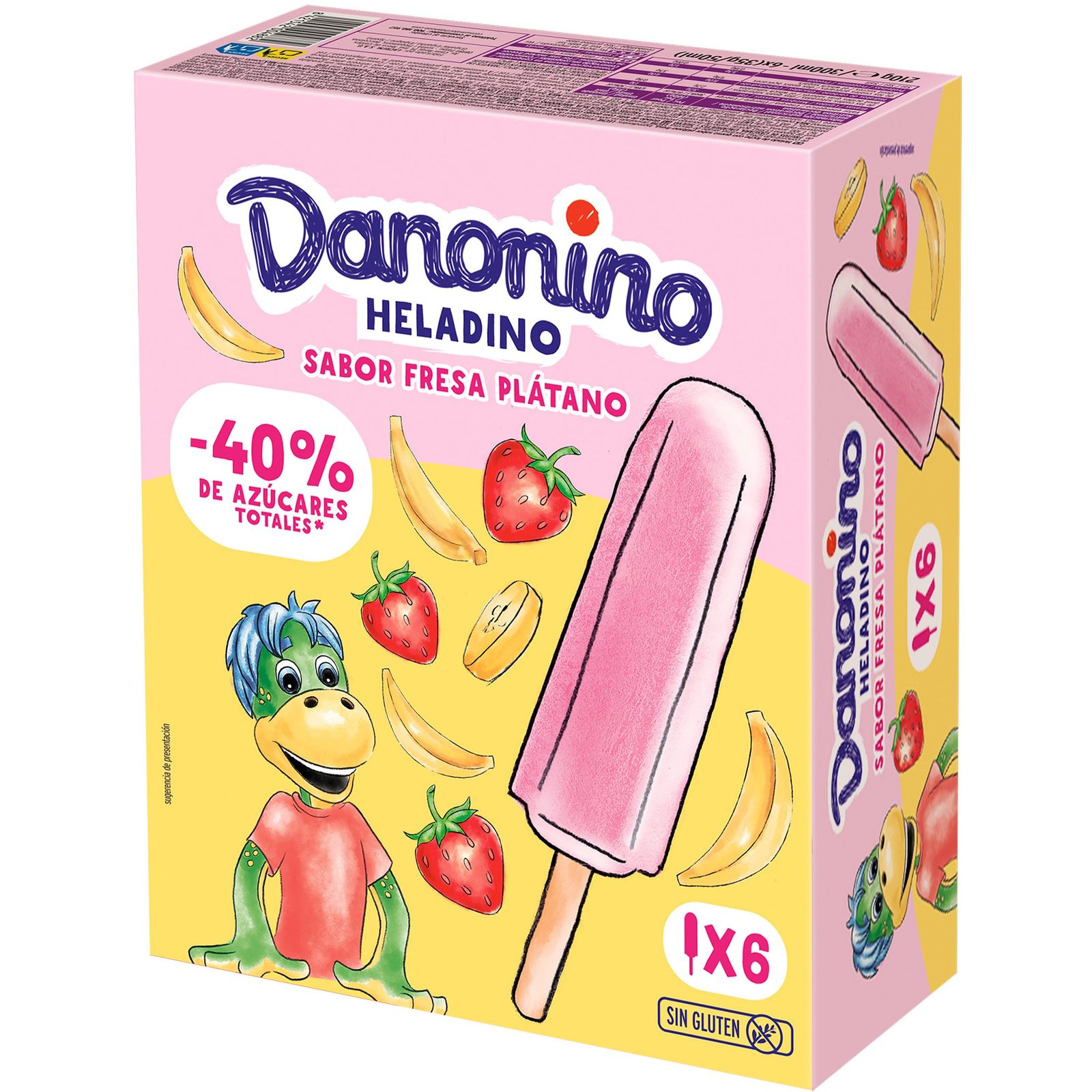 Polo fresa y plátano 6 unidades