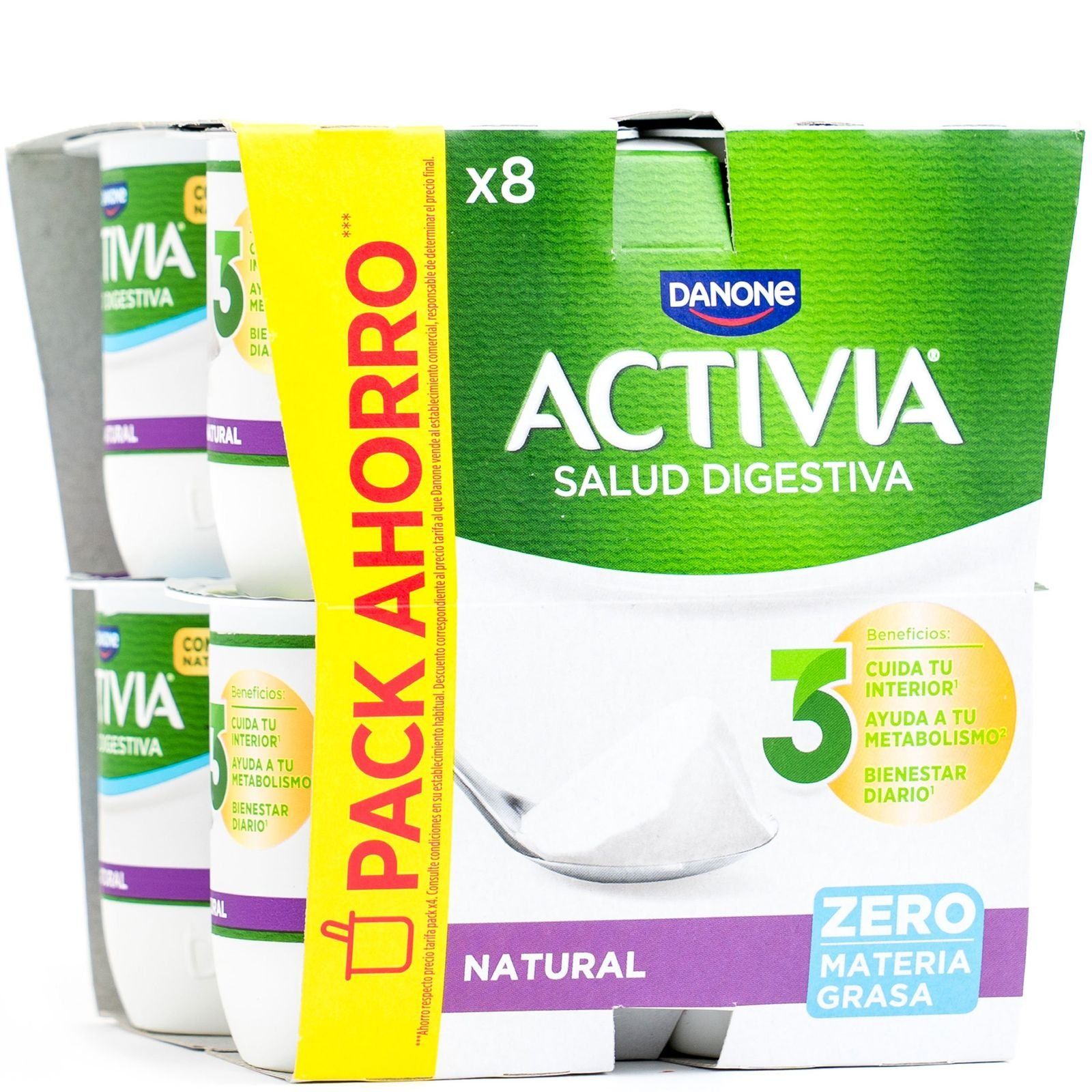 Yogur bífidus natural probiótico 0% 8x125 g