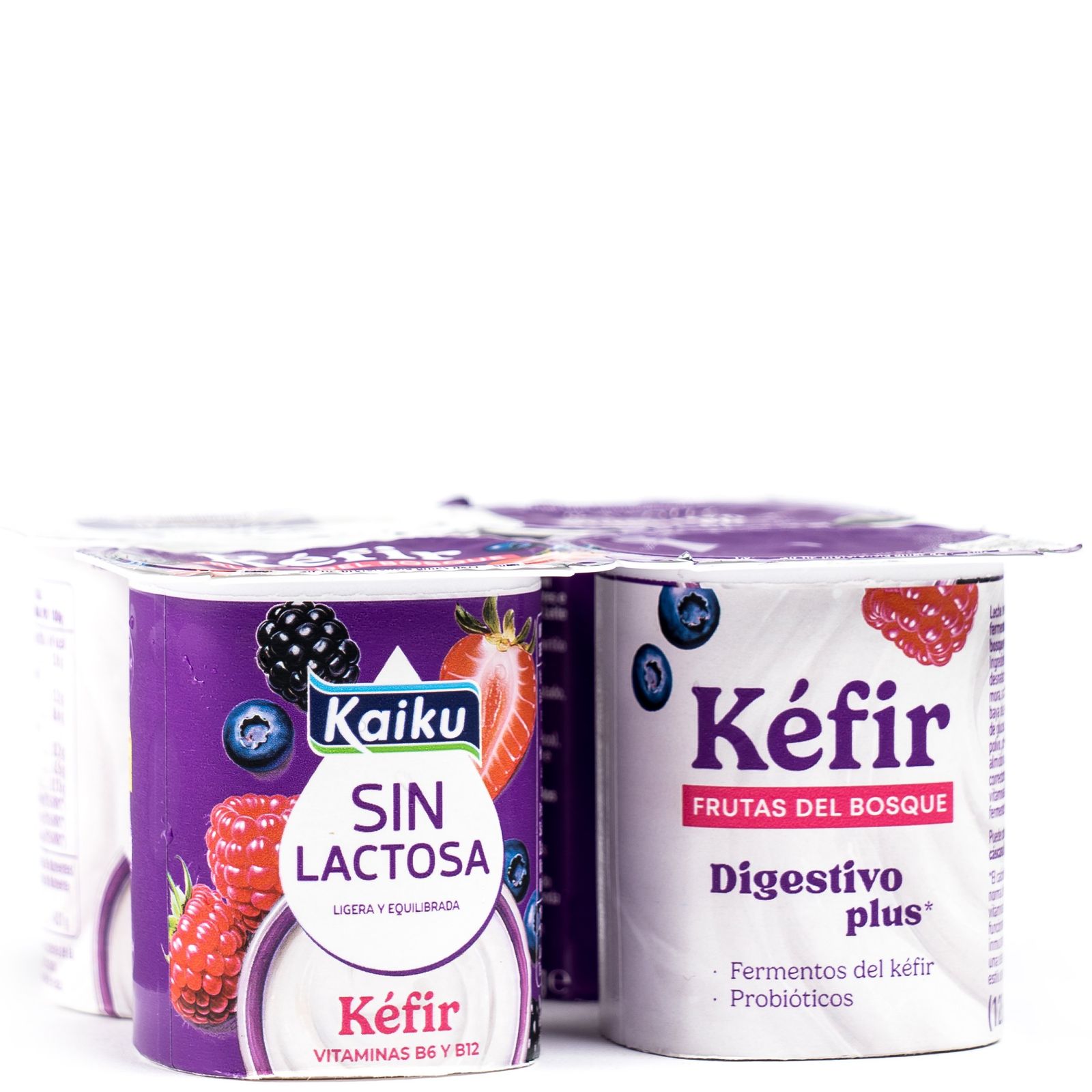 Kéfir frutos rojos sin lactosa 4x125 g
