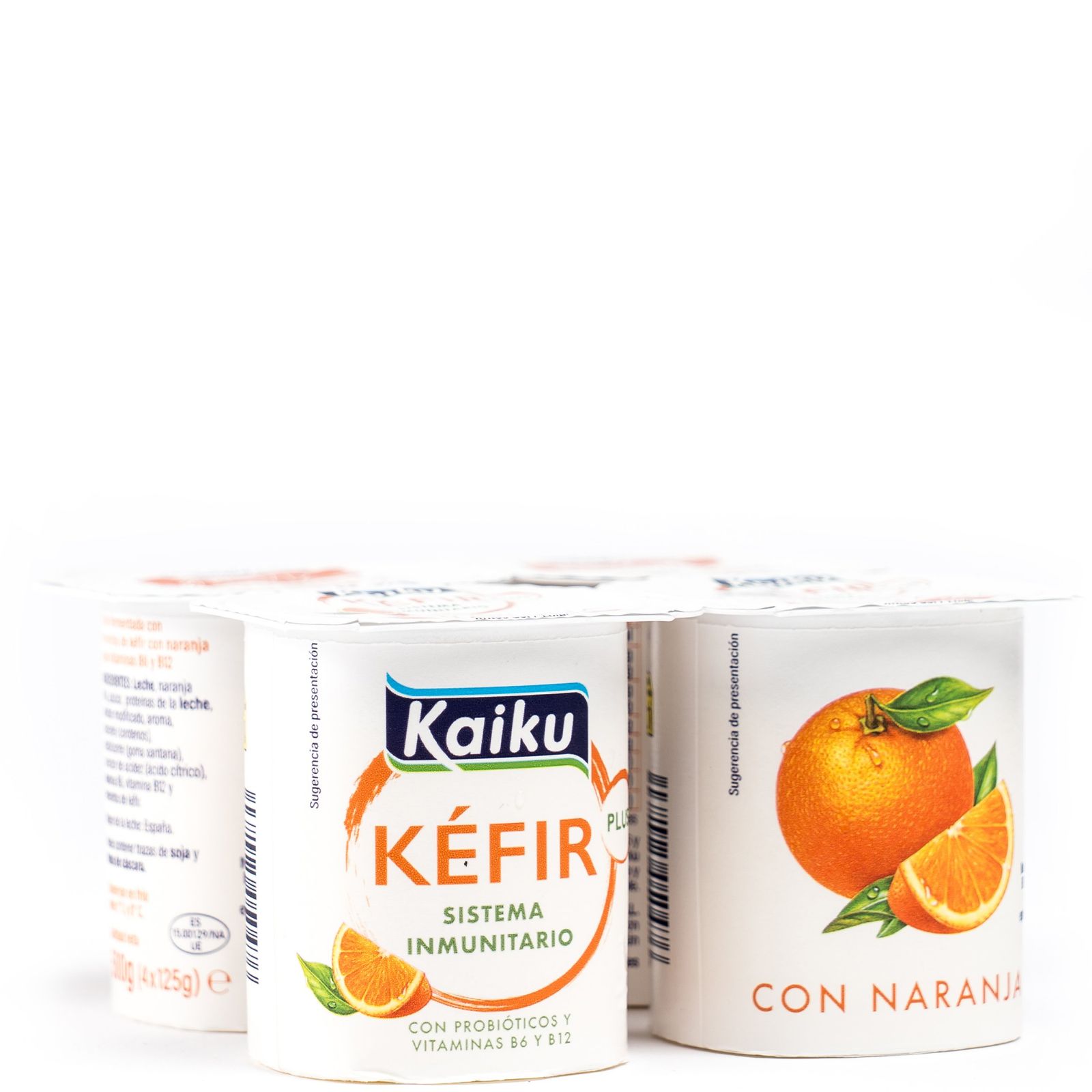 Kéfir con naranja 4×125 g