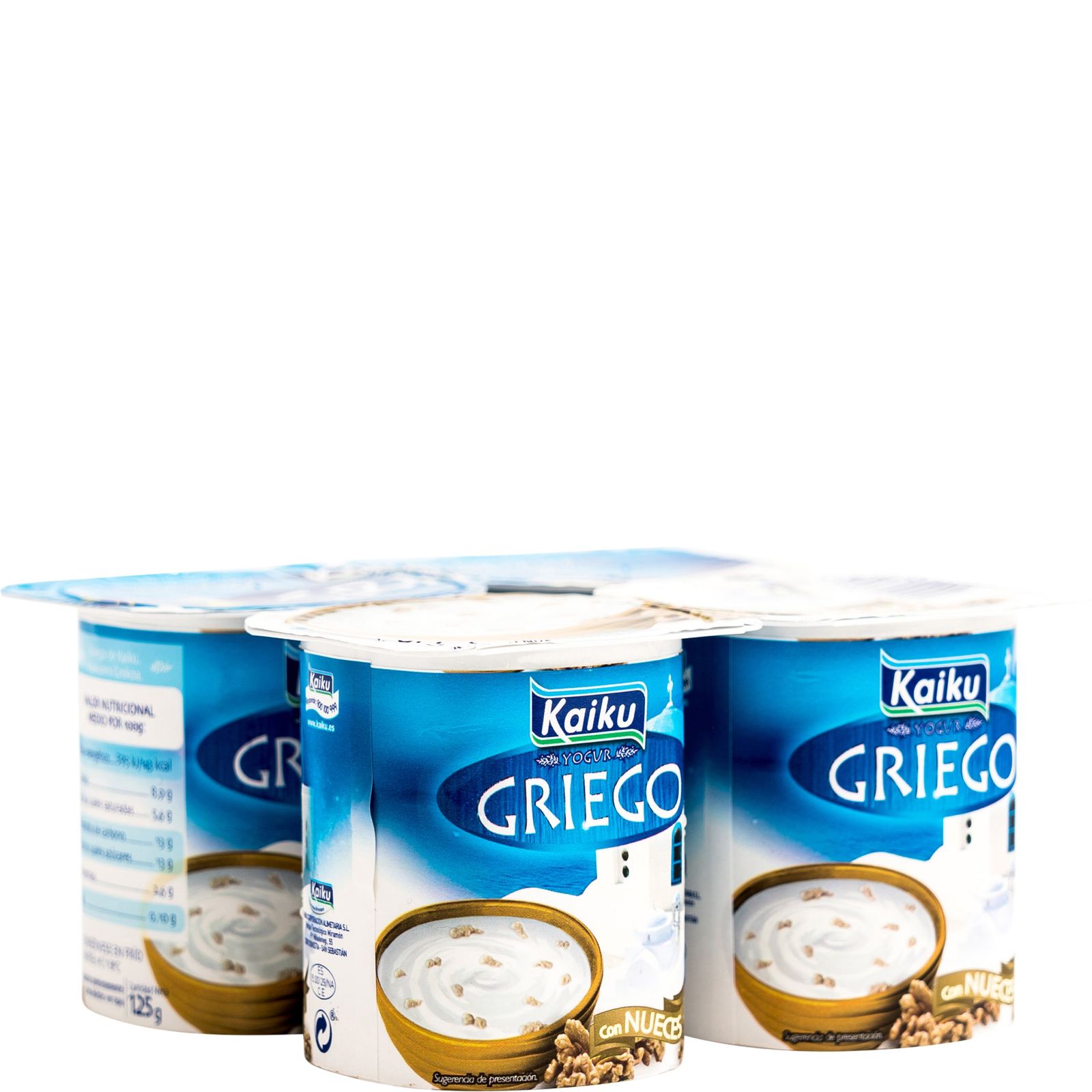 Yogur griego con nueces 4×125 g