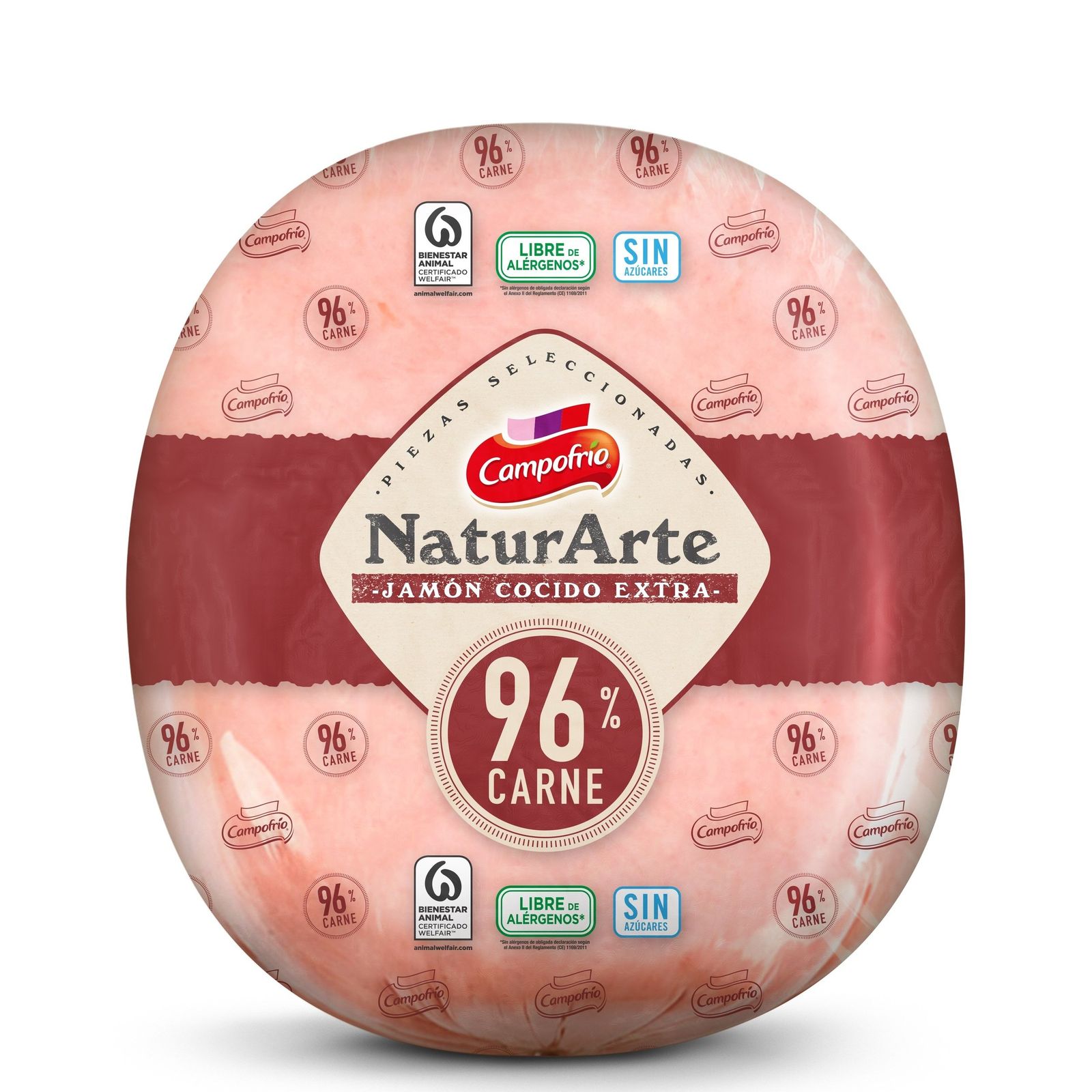 Jamón cocido 96% al corte