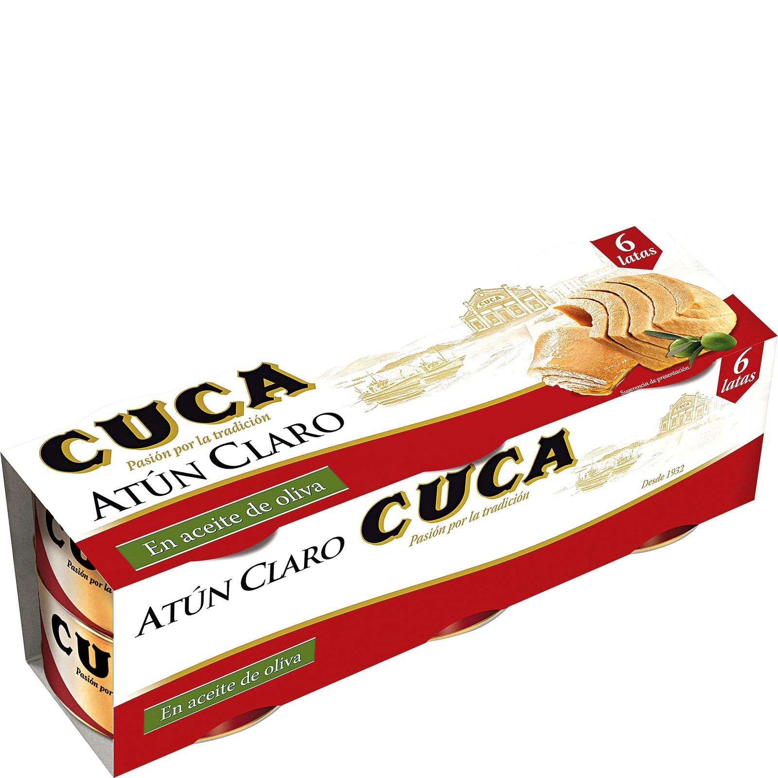 Atún claro en aceite de oliva  6×70 g