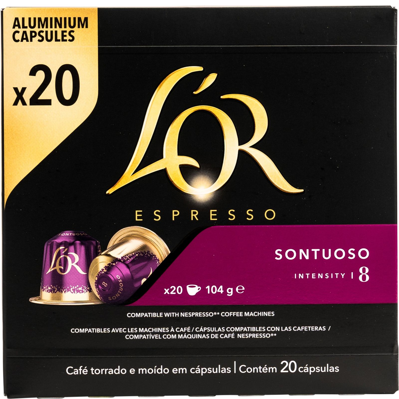 Café sontuoso 20 capsulas