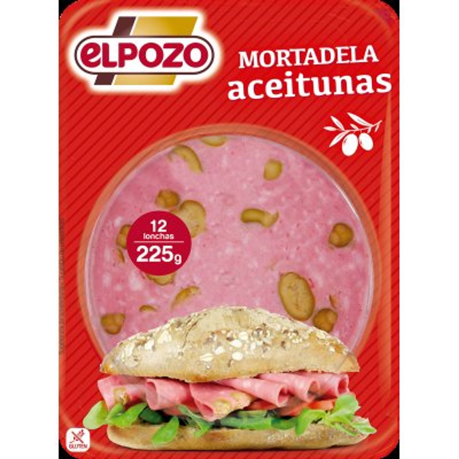 Mortadela con aceitunas en lonchas 225 g