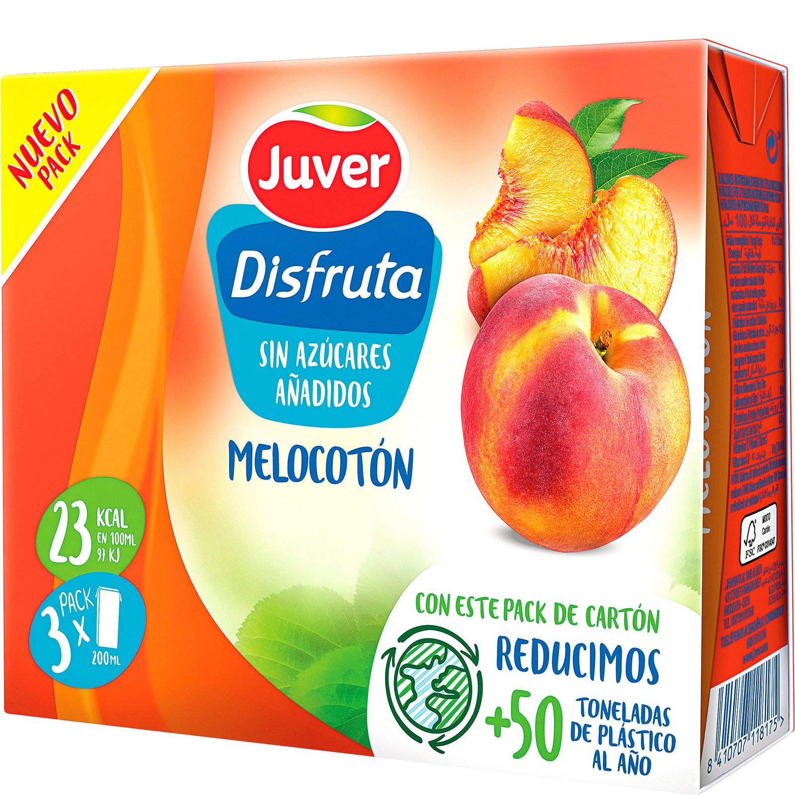 Néctar de melocotón 3x200 ml